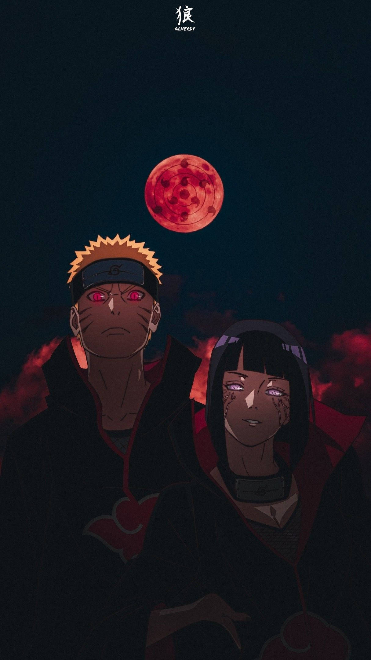 Naruto og Hinata Tsukuyomi Bakgrunner