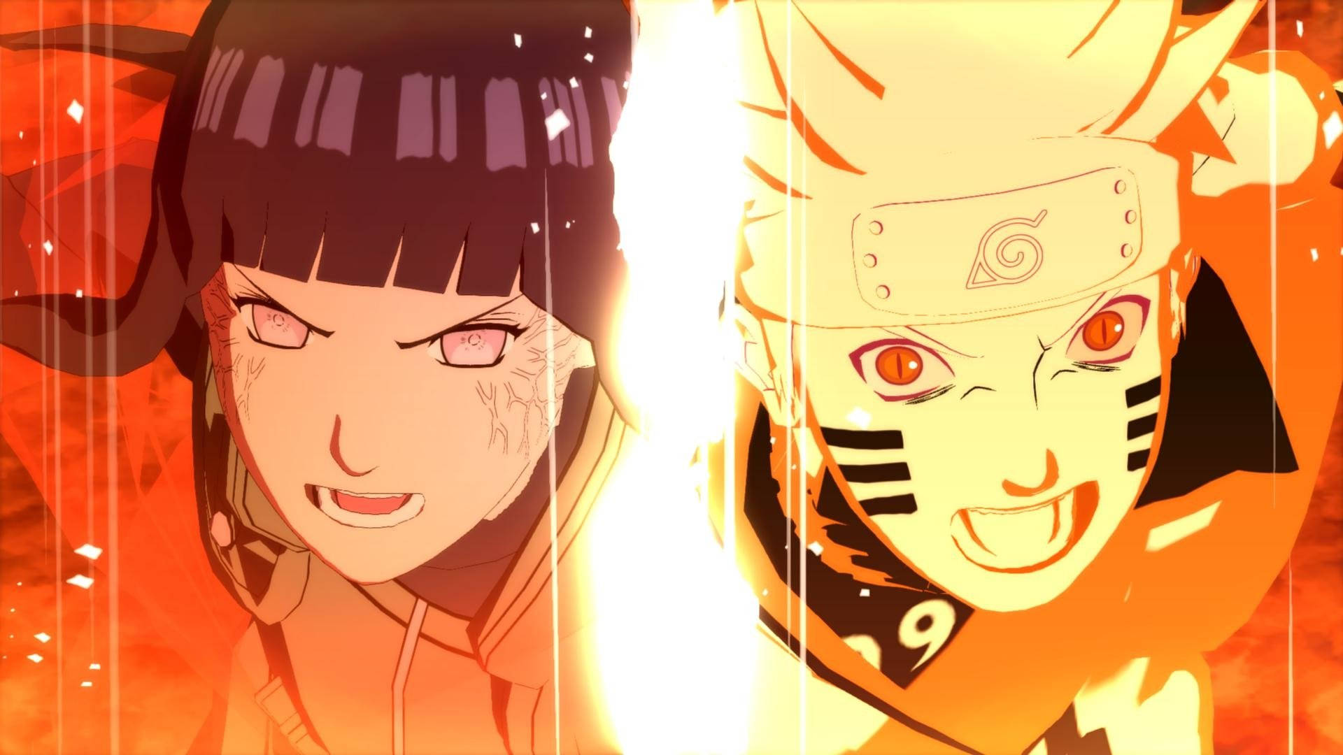Naruto og Hinata delt kunst Bakgrunner