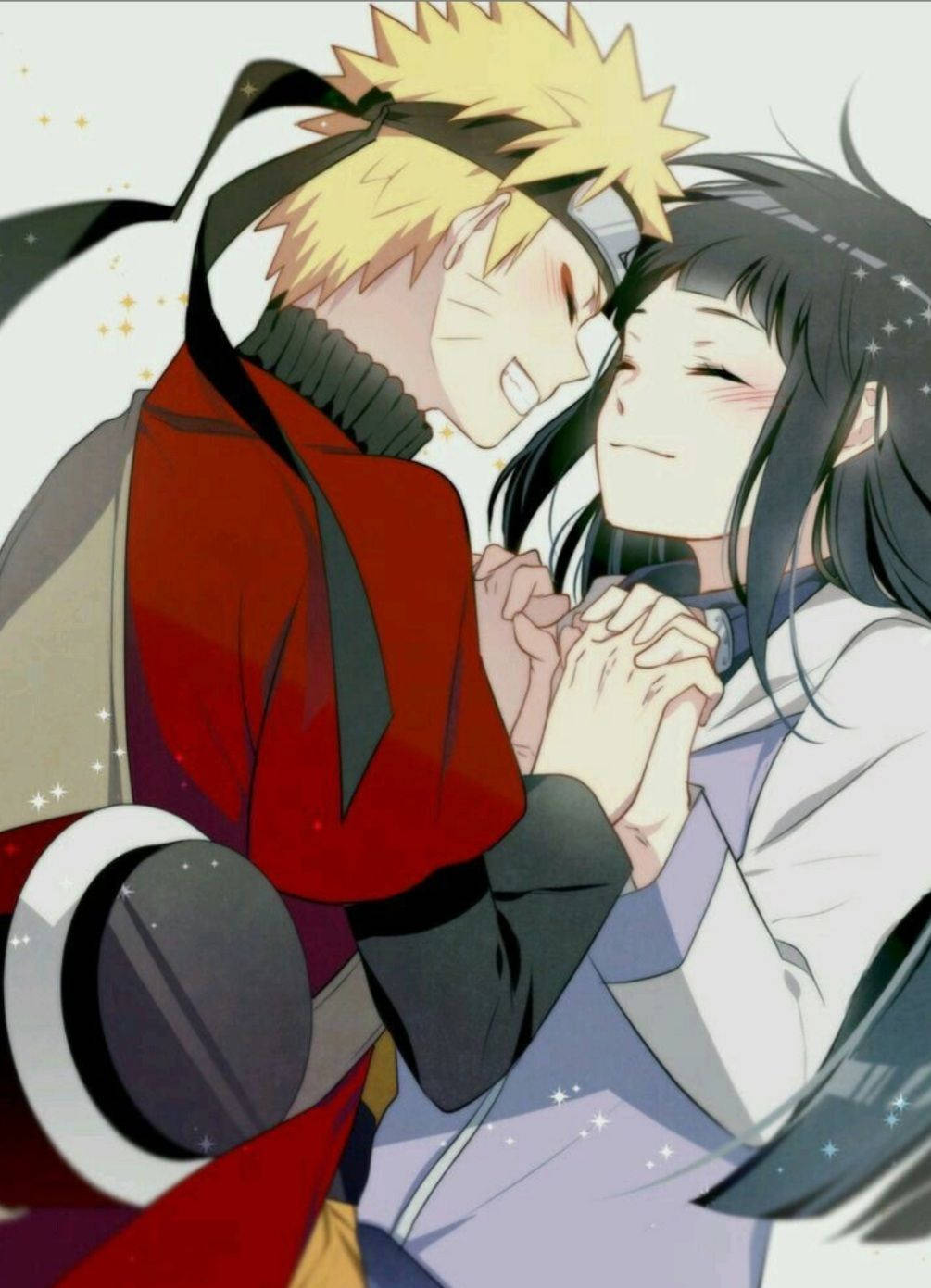 Naruto og Hinata smiler Bakgrunner