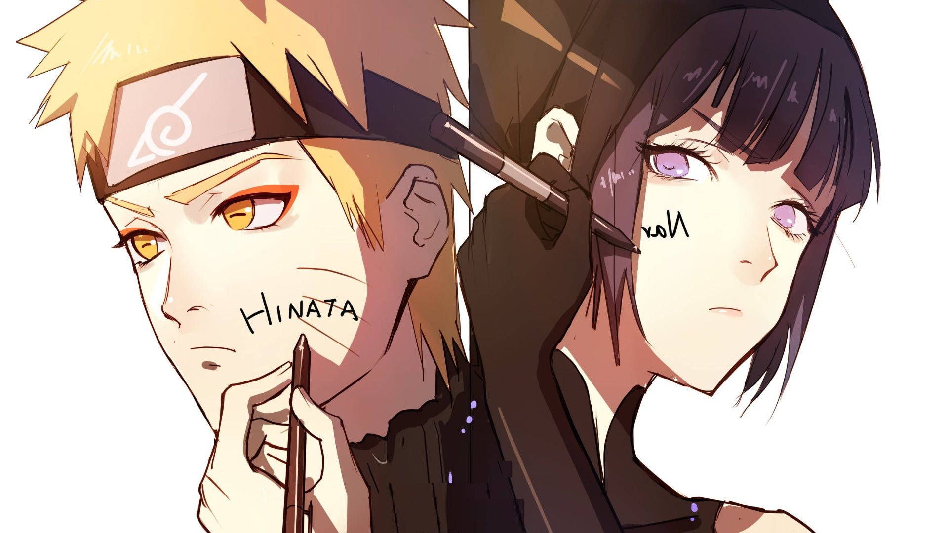 Naruto og Hinata ansikter Bakgrunner