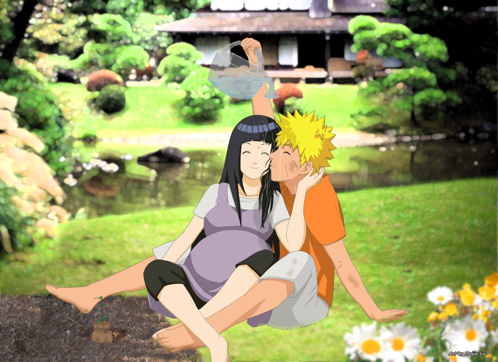 Naruto og Hinata gravid Bakgrunner
