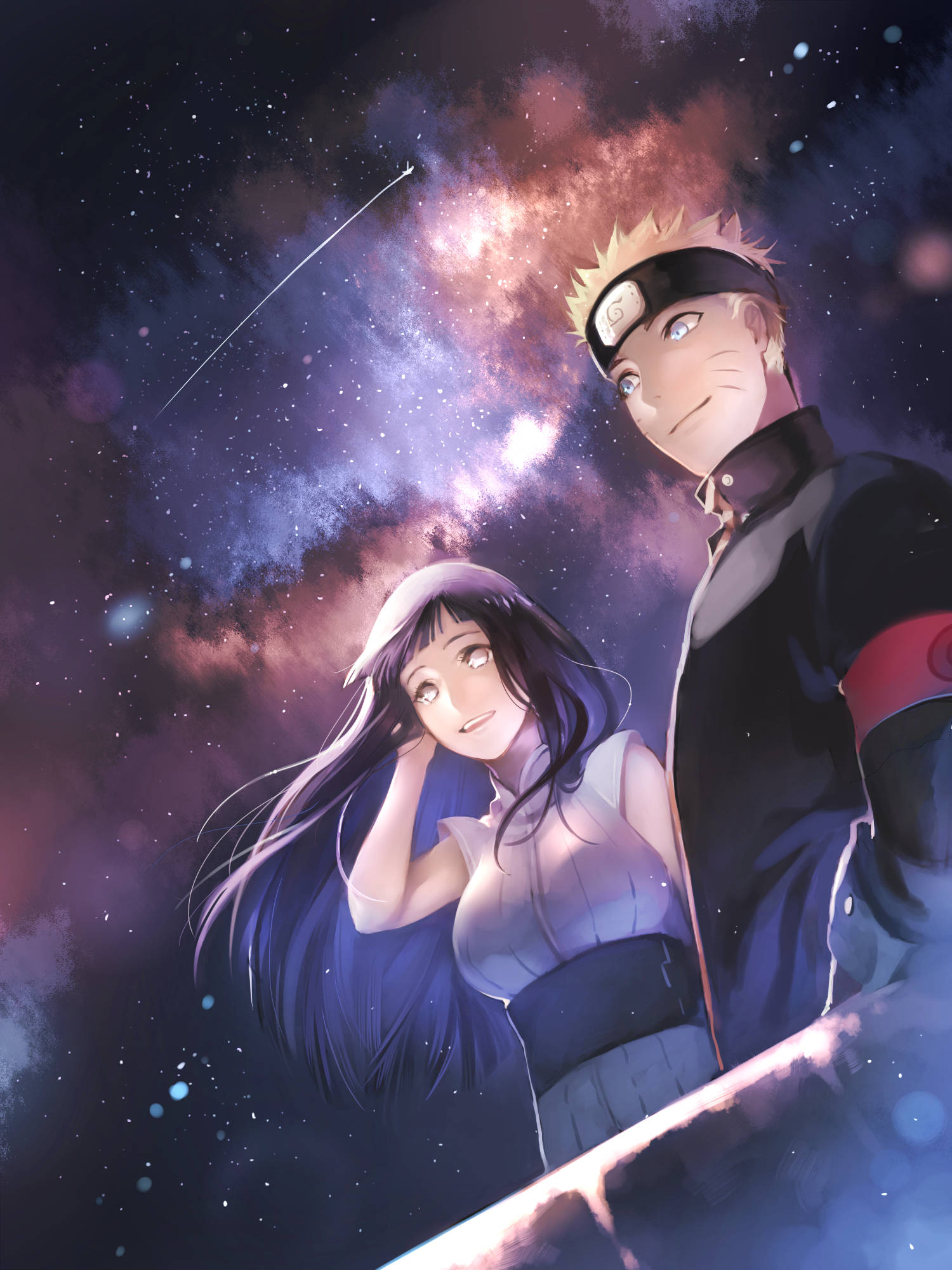 Naruto og Hinata Stjerneskudd Bakgrunner