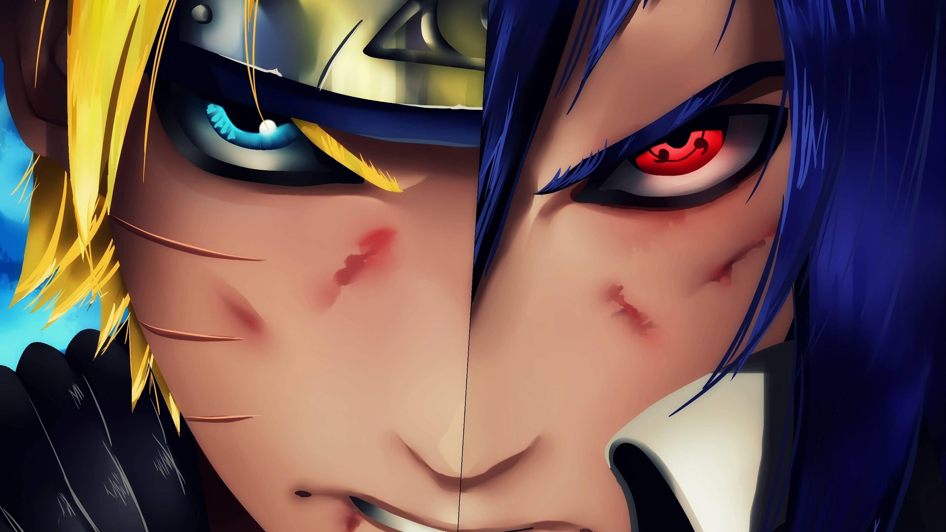 Naruto og Sasuke nærbilde Bakgrunner