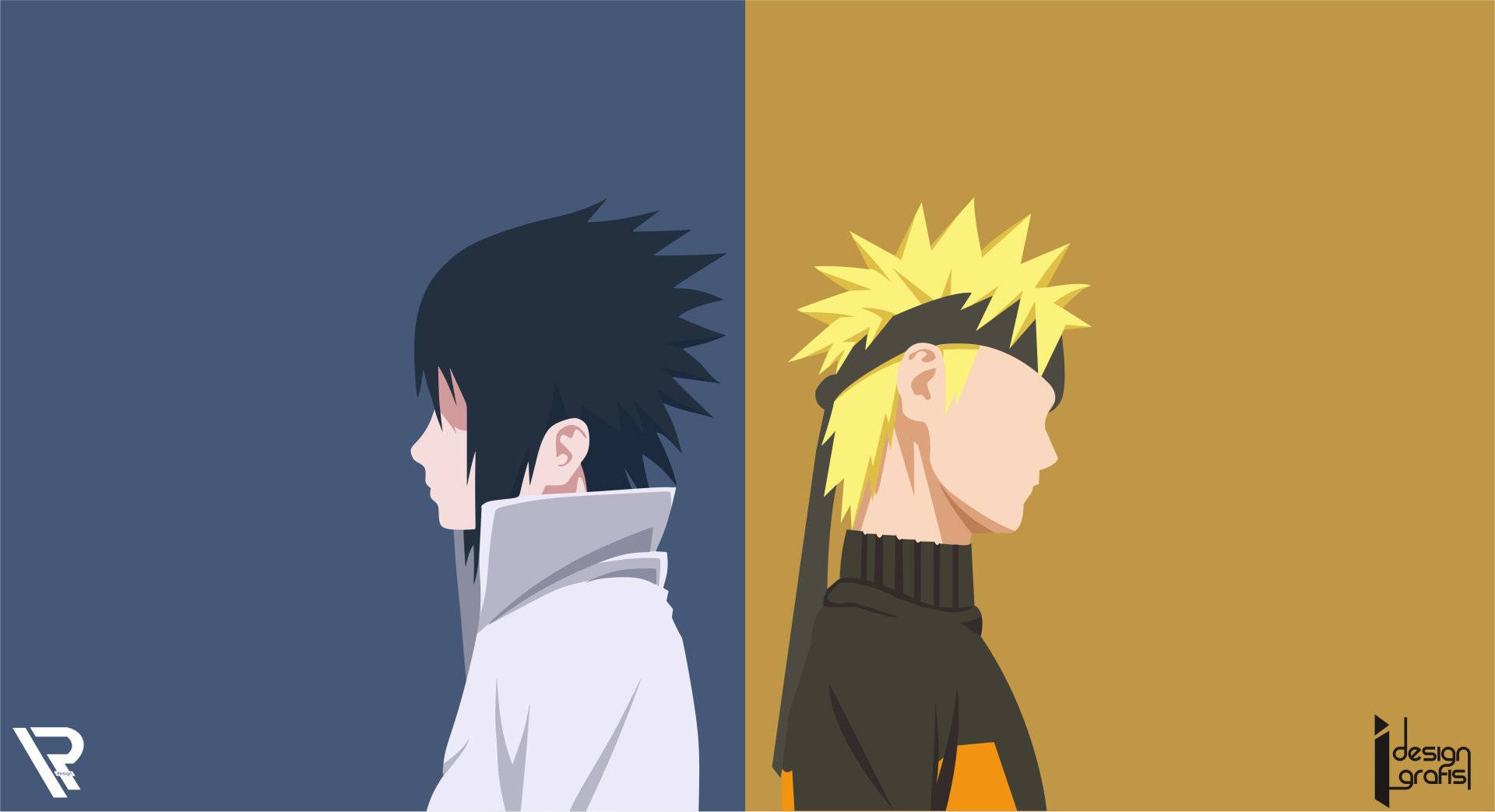 Naruto og Sasuke banner Bakgrunner