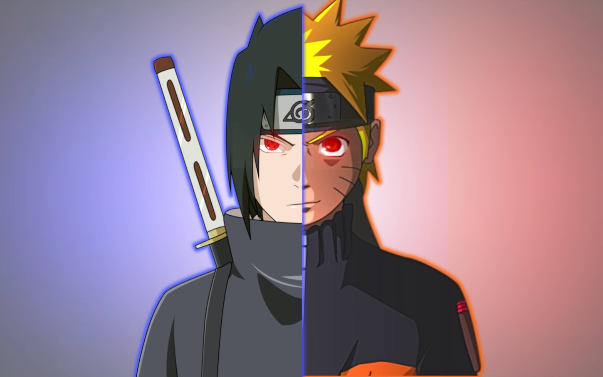 Naruto og Sasuke kombinert Bakgrunner