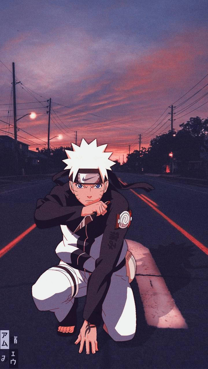 Naruto på tom gate estetisk Bakgrunner