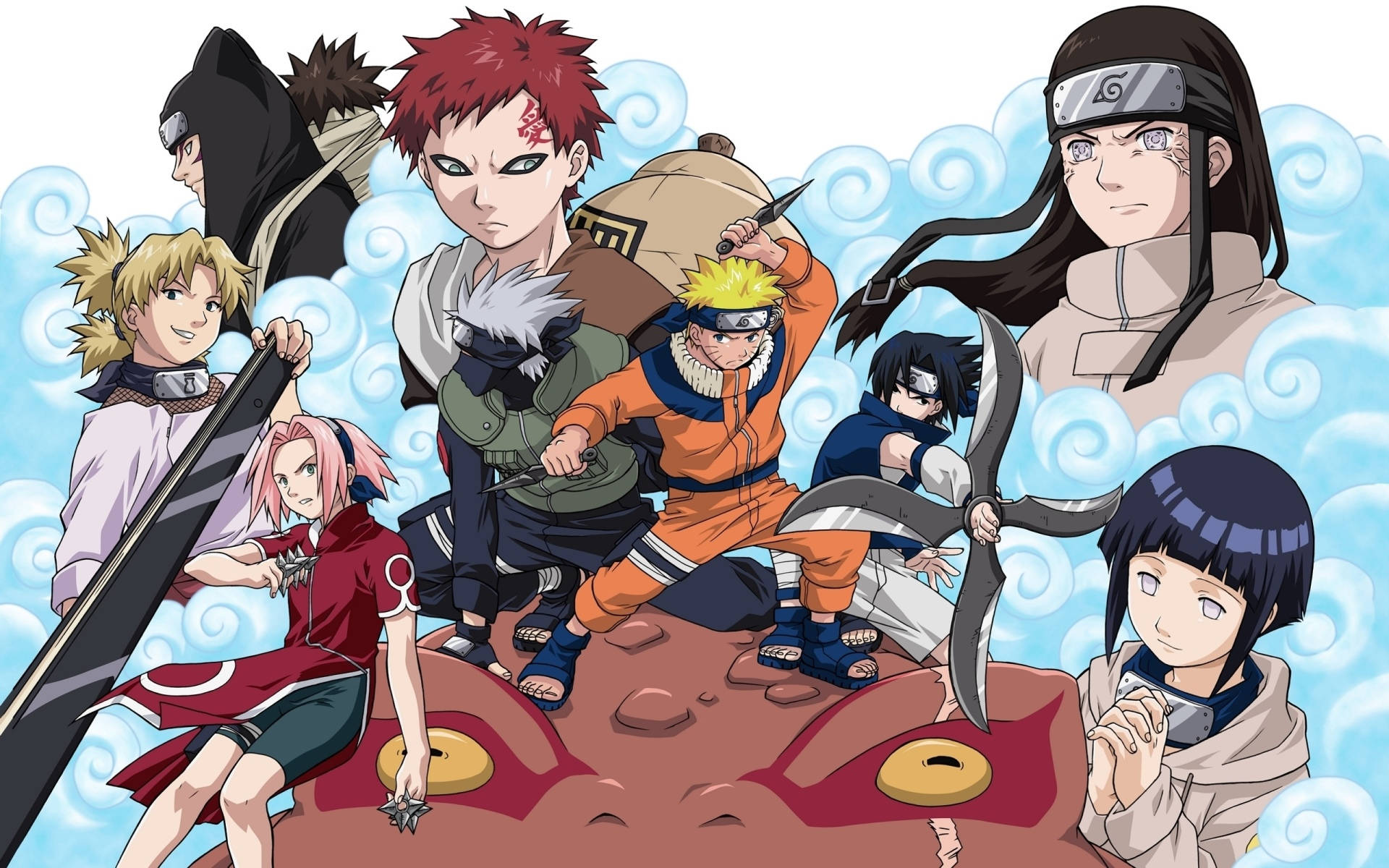 Naruto-plakat Chunin-eksamen Bakgrunner