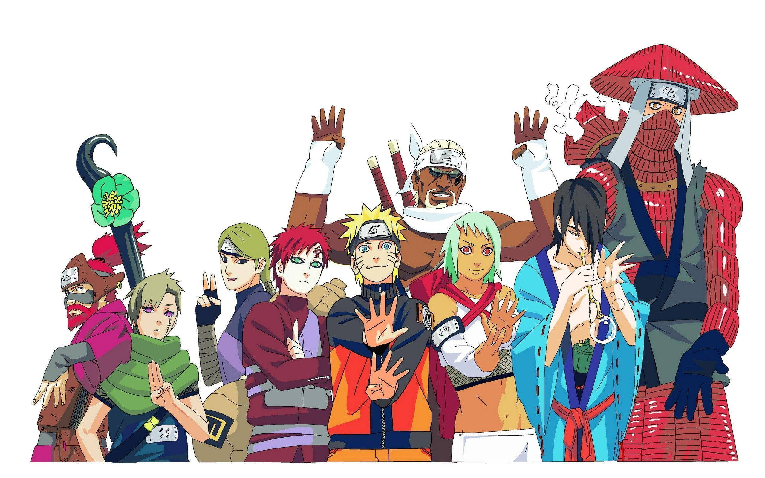 Naruto-plakat Jinchuriki Bakgrunner
