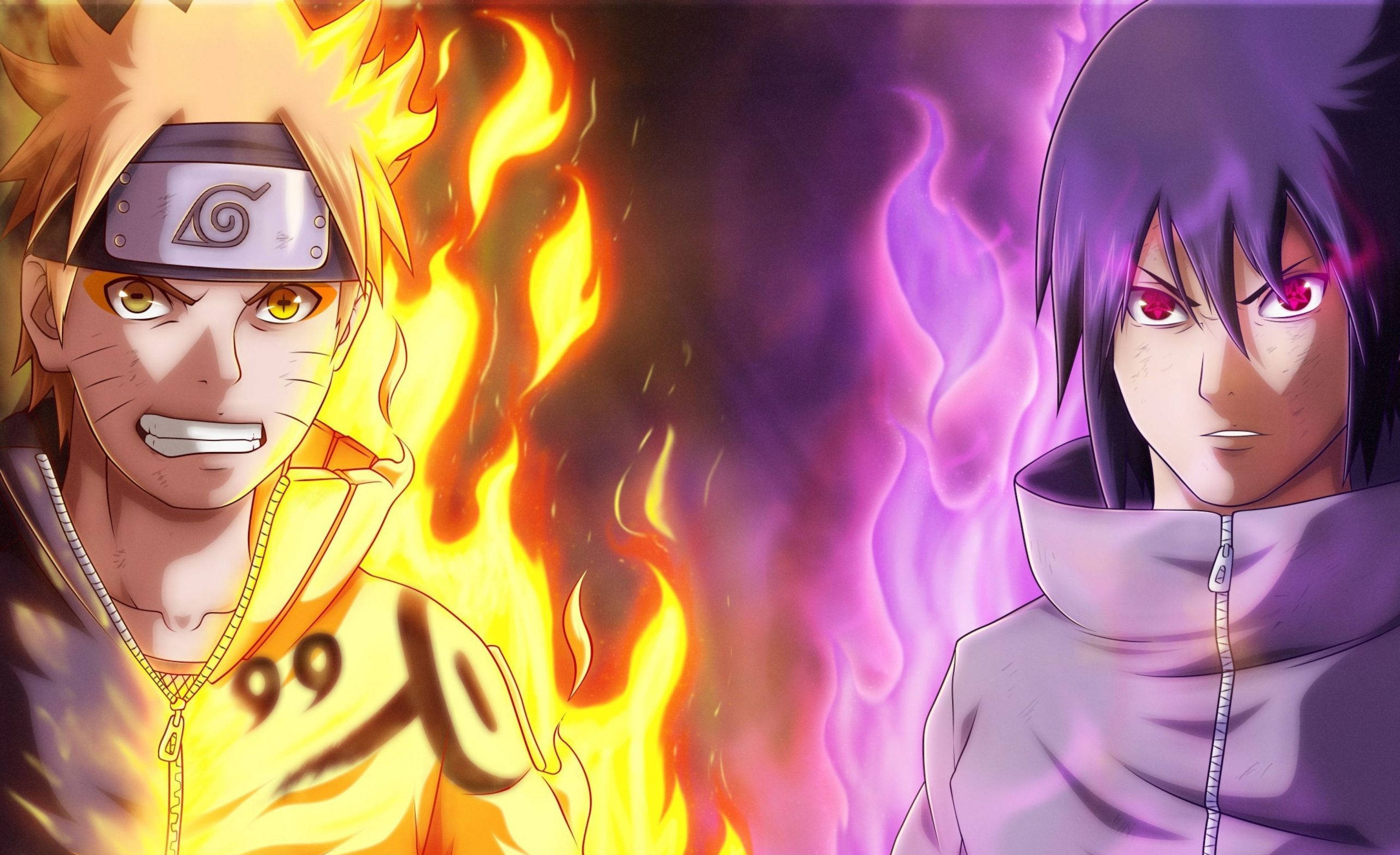 Naruto Sasuke Chakra-plakat Bakgrunner