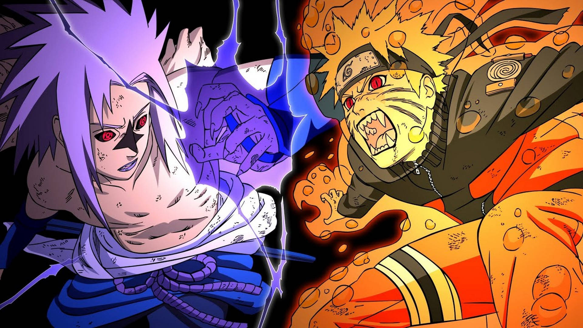 Naruto Sasuke Kamp Plakat Bakgrunner