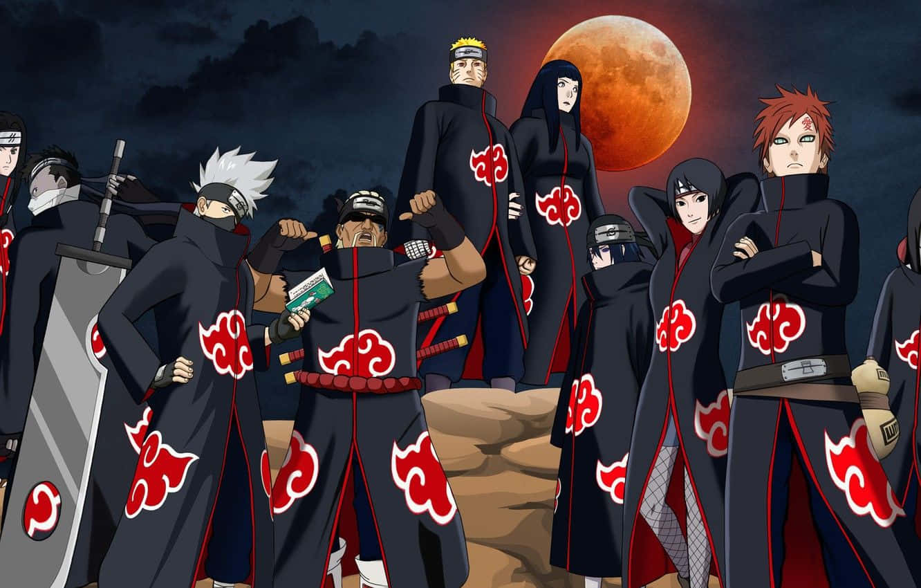 Naruto Shippuden Manga Anime Akatsuki-medlemmer Bakgrunner