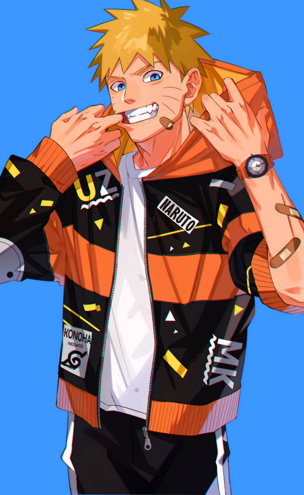 Naruto Swag i Streetwear Hoodie Bakgrunner