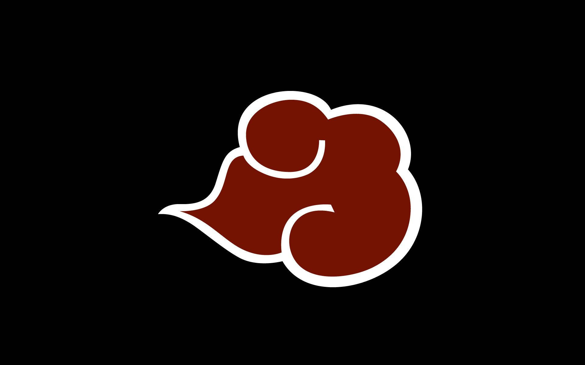 Naruto-symbol hvit sky omriss Bakgrunner