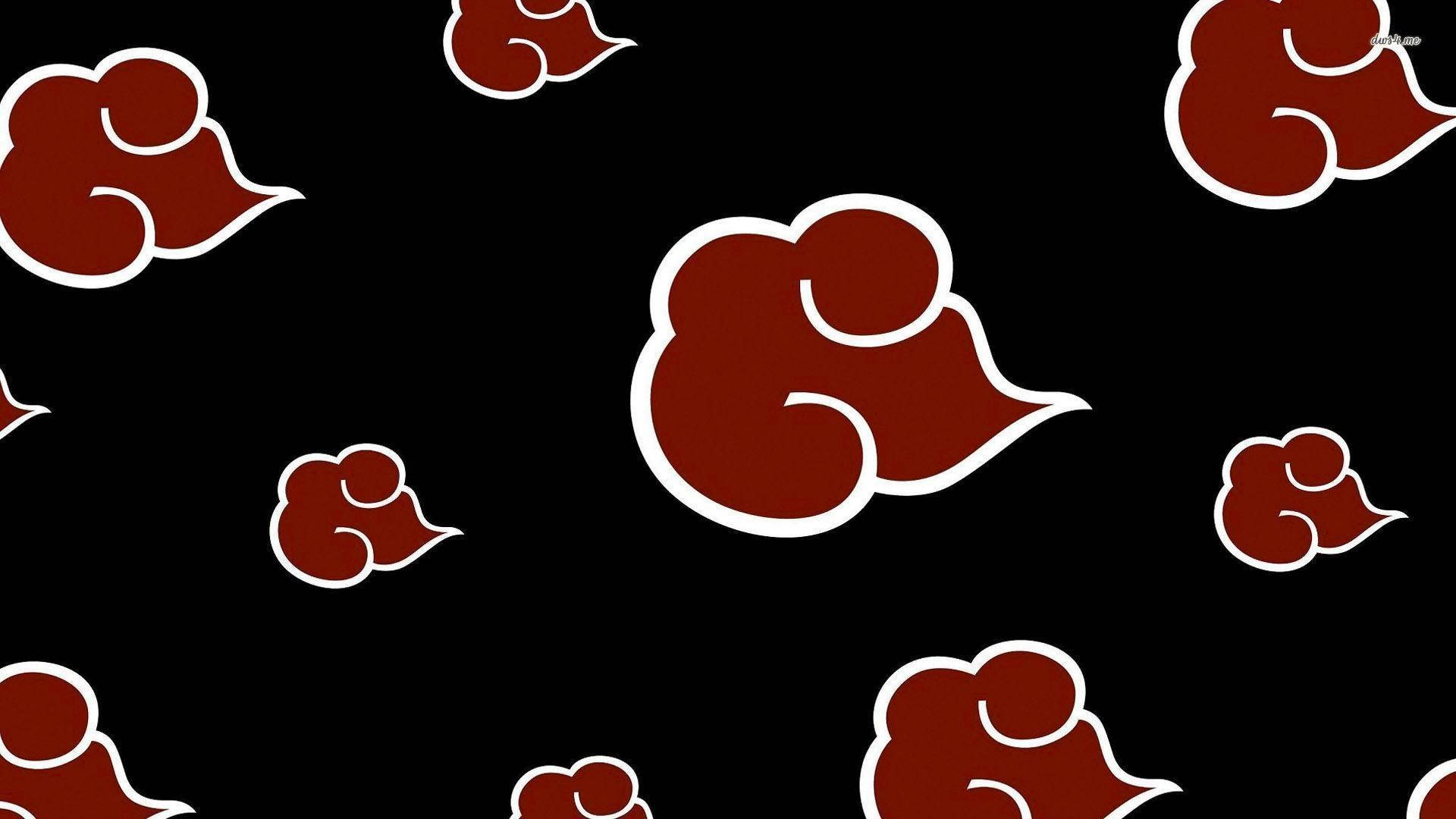 Naruto-symbol med skymønstre Bakgrunner