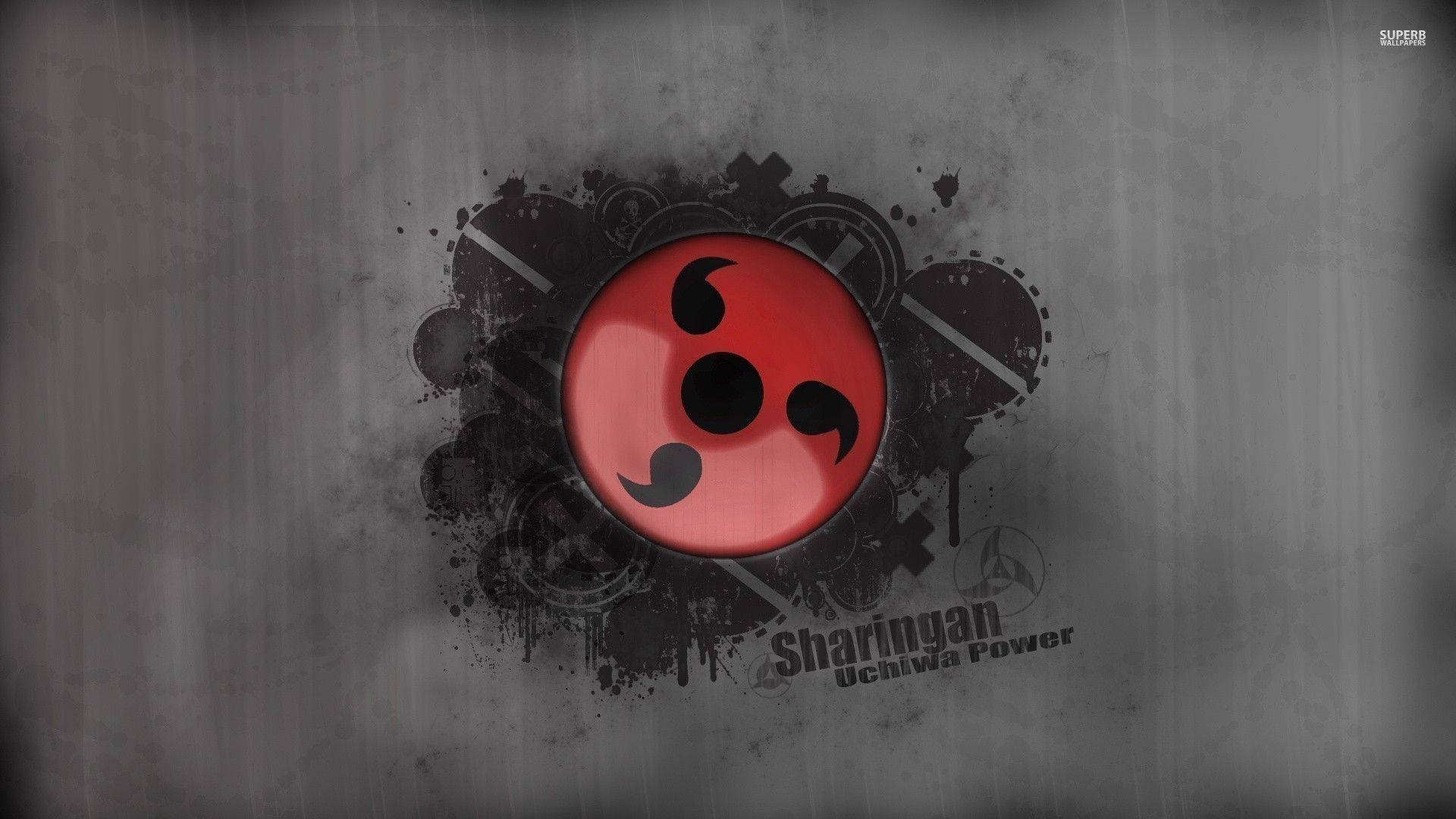 Naruto-symbol Sharingan Bakgrunner