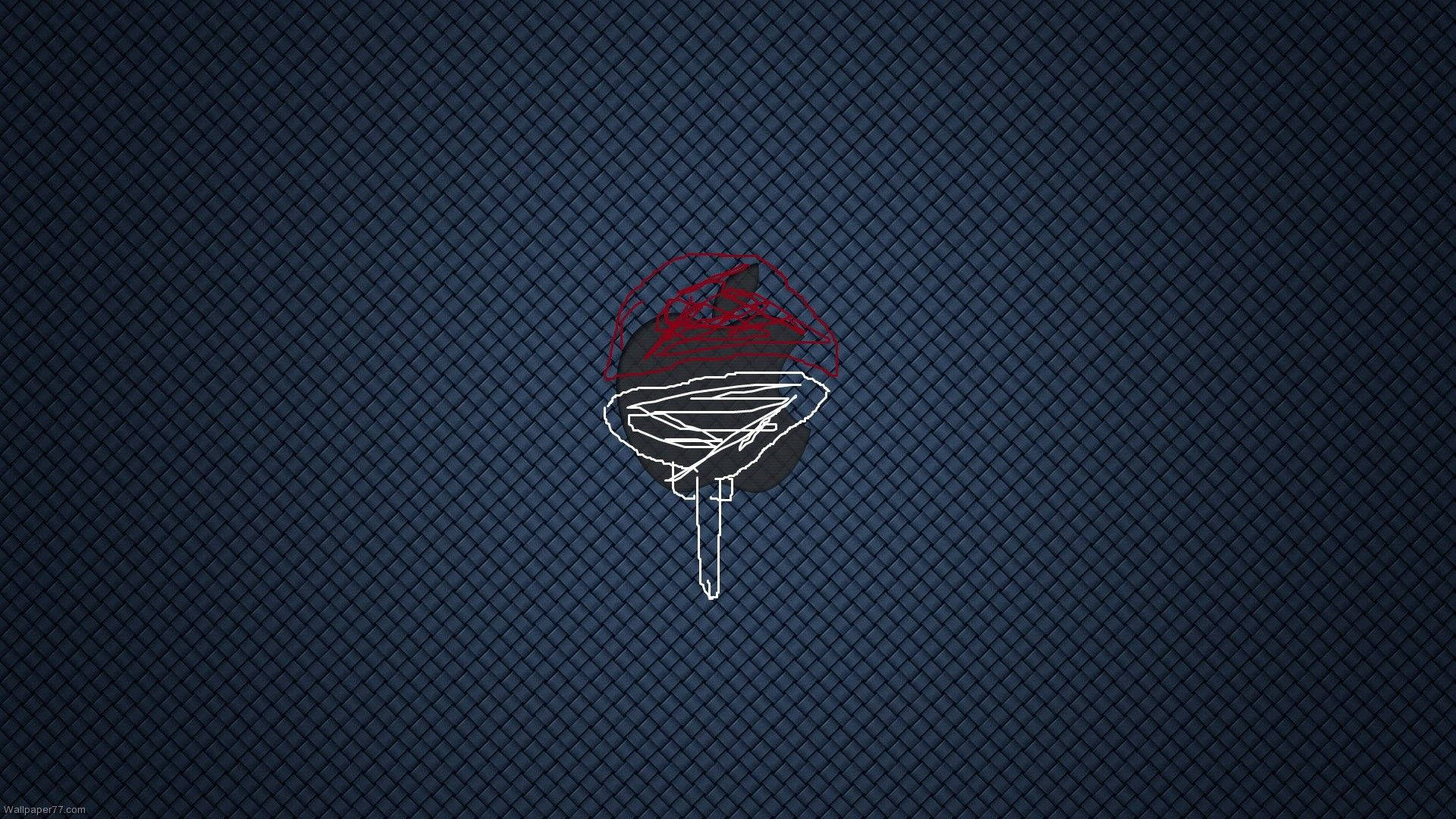 Naruto-symbol X Apple-logo Bakgrunner