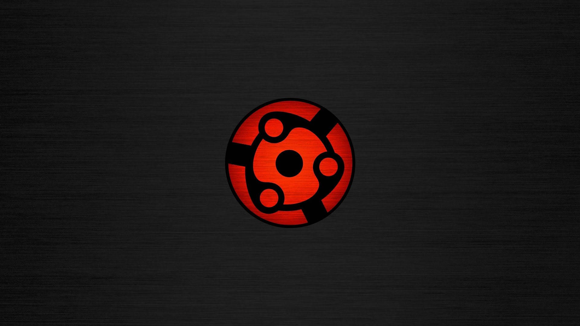 Naruto-symbolet rødt og svart Bakgrunner