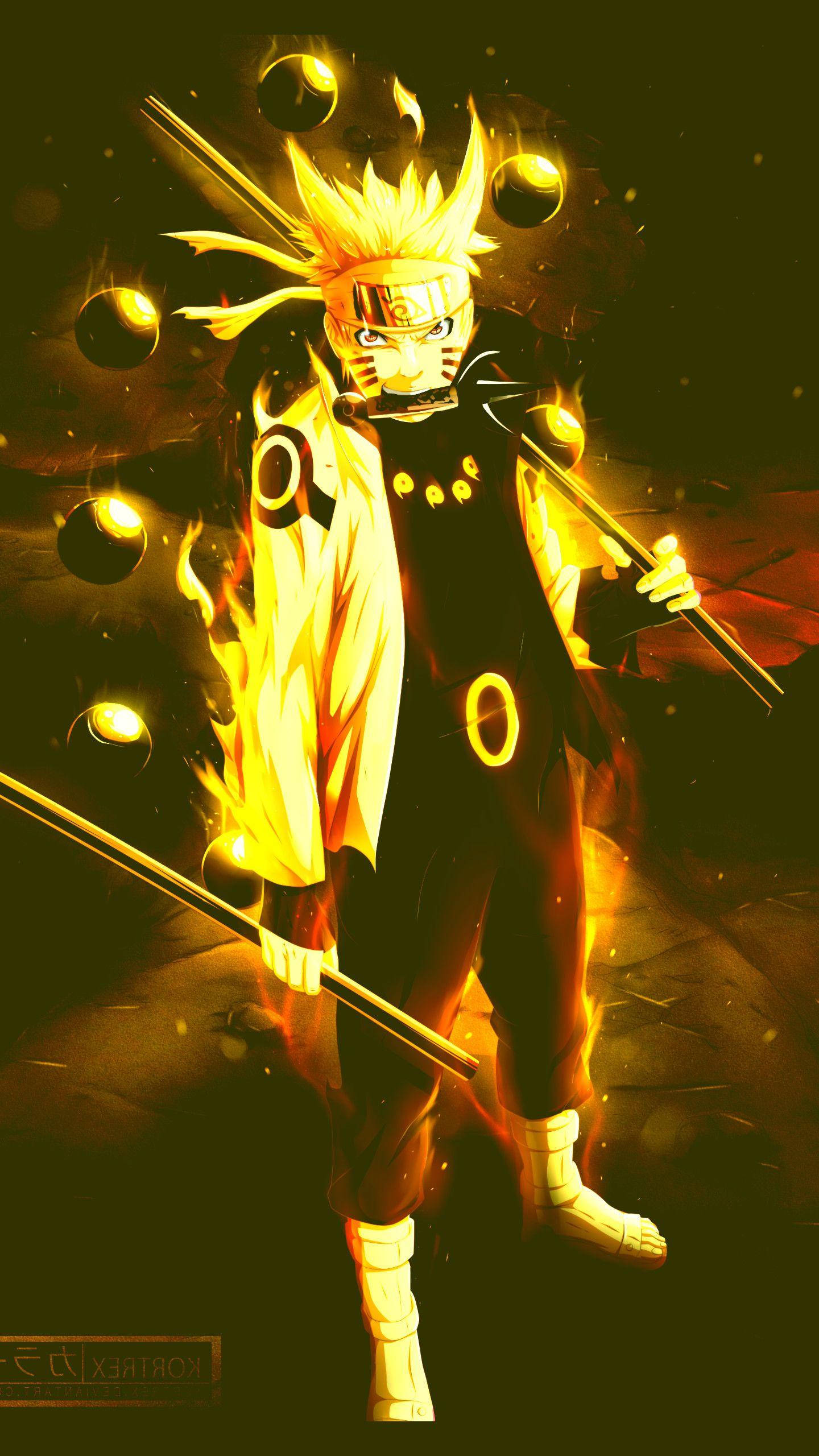 Naruto Telefon 3D Bakgrunner