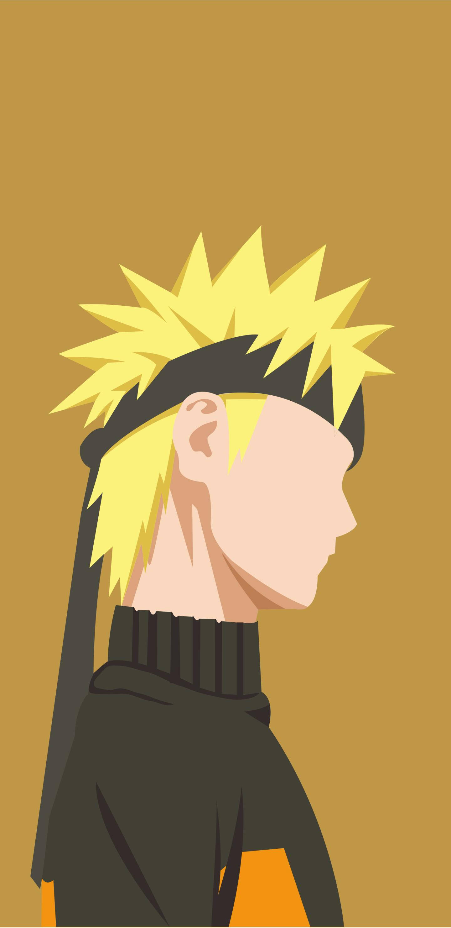 Naruto-telefon sett fra siden Bakgrunner