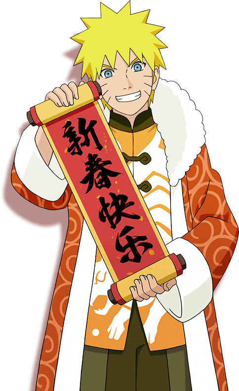 Naruto Uzumaki Hokage-kappe Bakgrunner