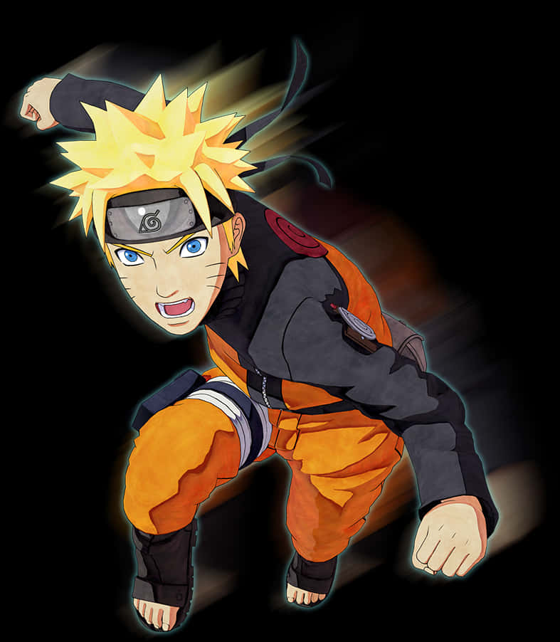 Naruto Uzumaki i actionpositur Bakgrunner