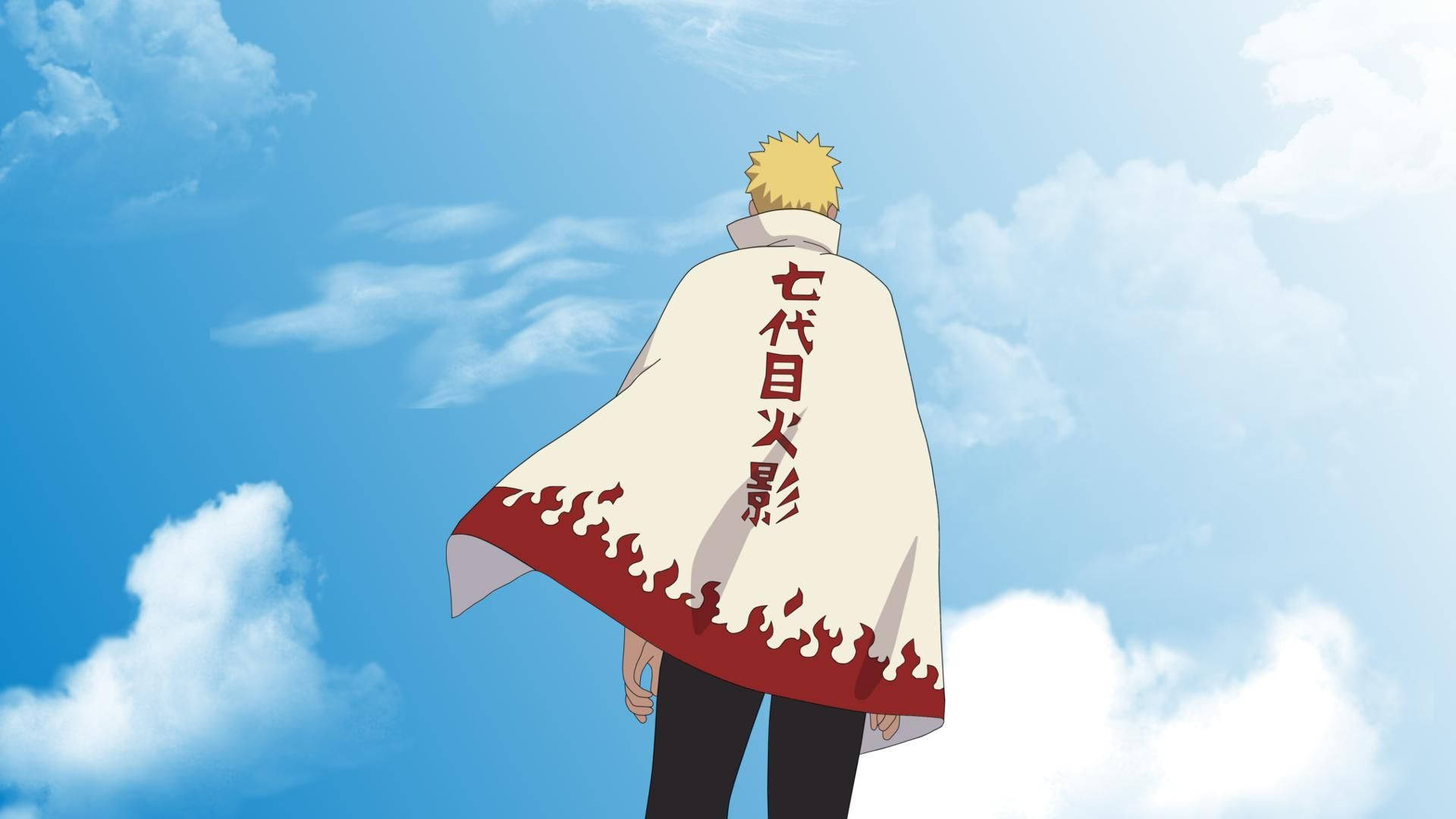 Naruto Uzumaki i Hokage-kappe Bakgrunner