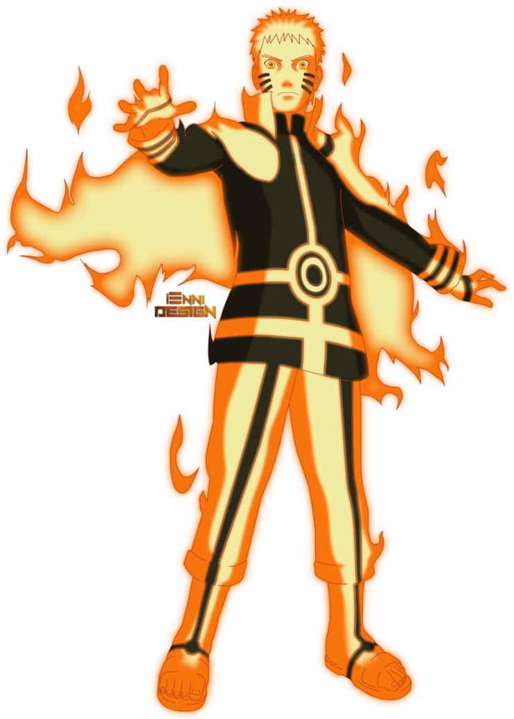 Naruto Uzumaki Ild Chakra-modus Bakgrunner