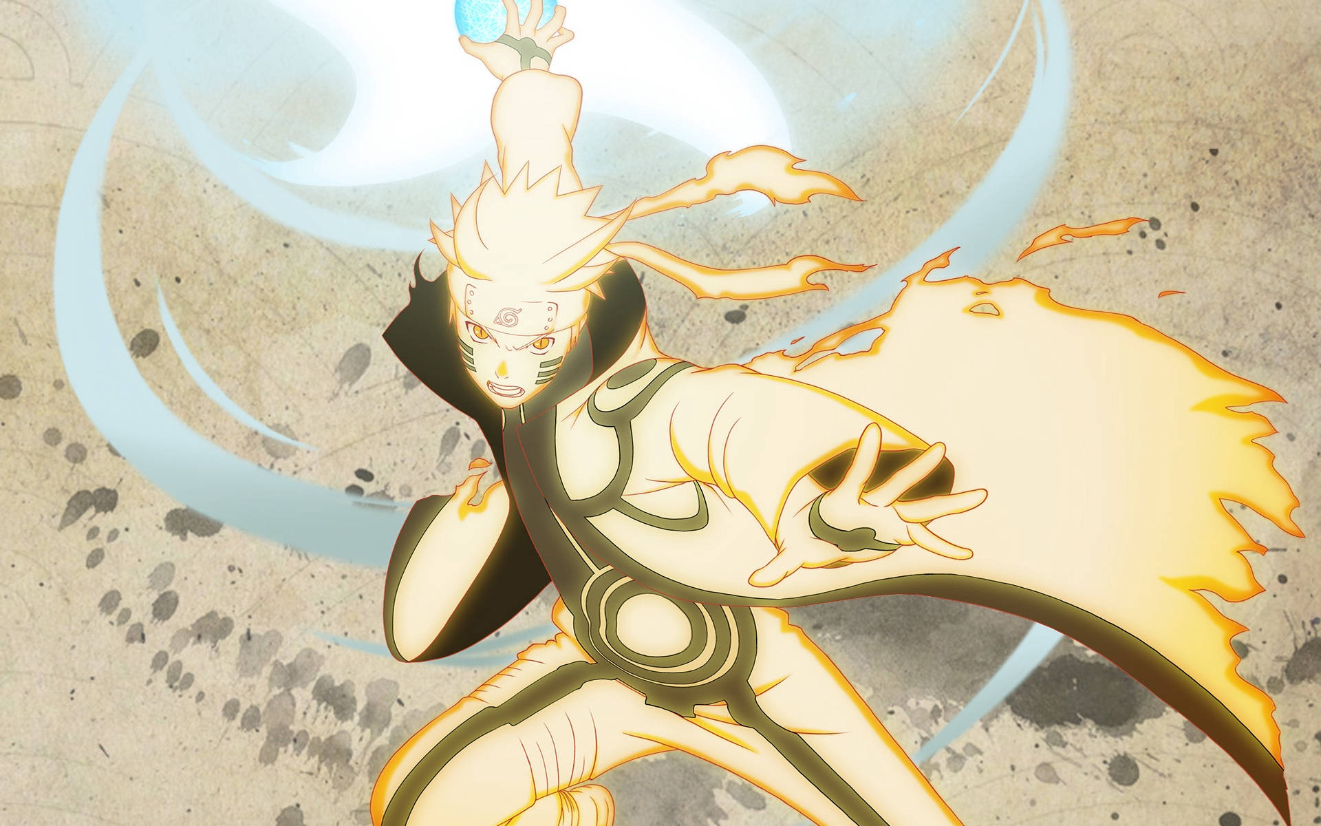 Naruto Uzumaki Rasenshuriken Bakgrunner