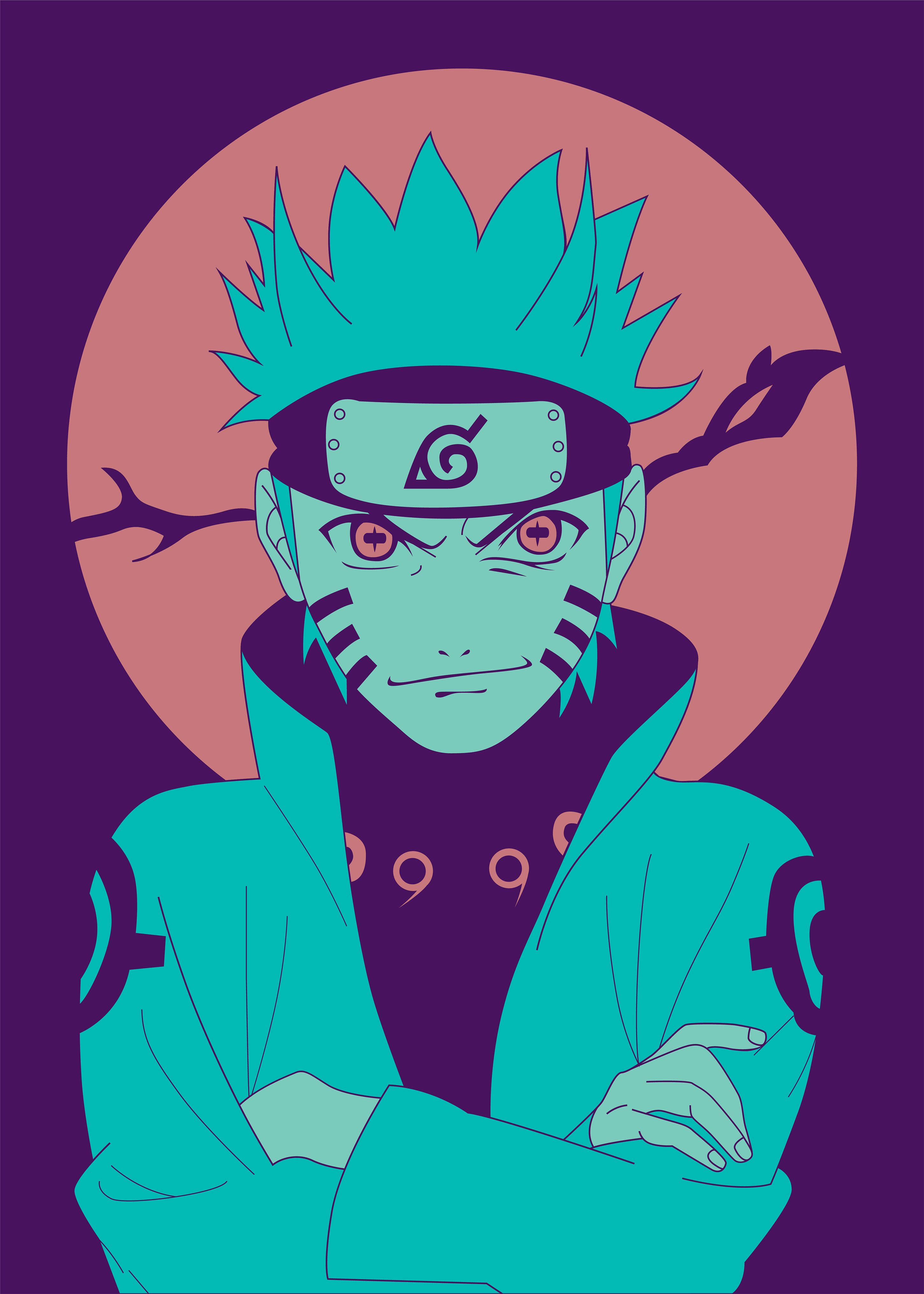 Naruto Visdomsmodus Plakat Bakgrunner