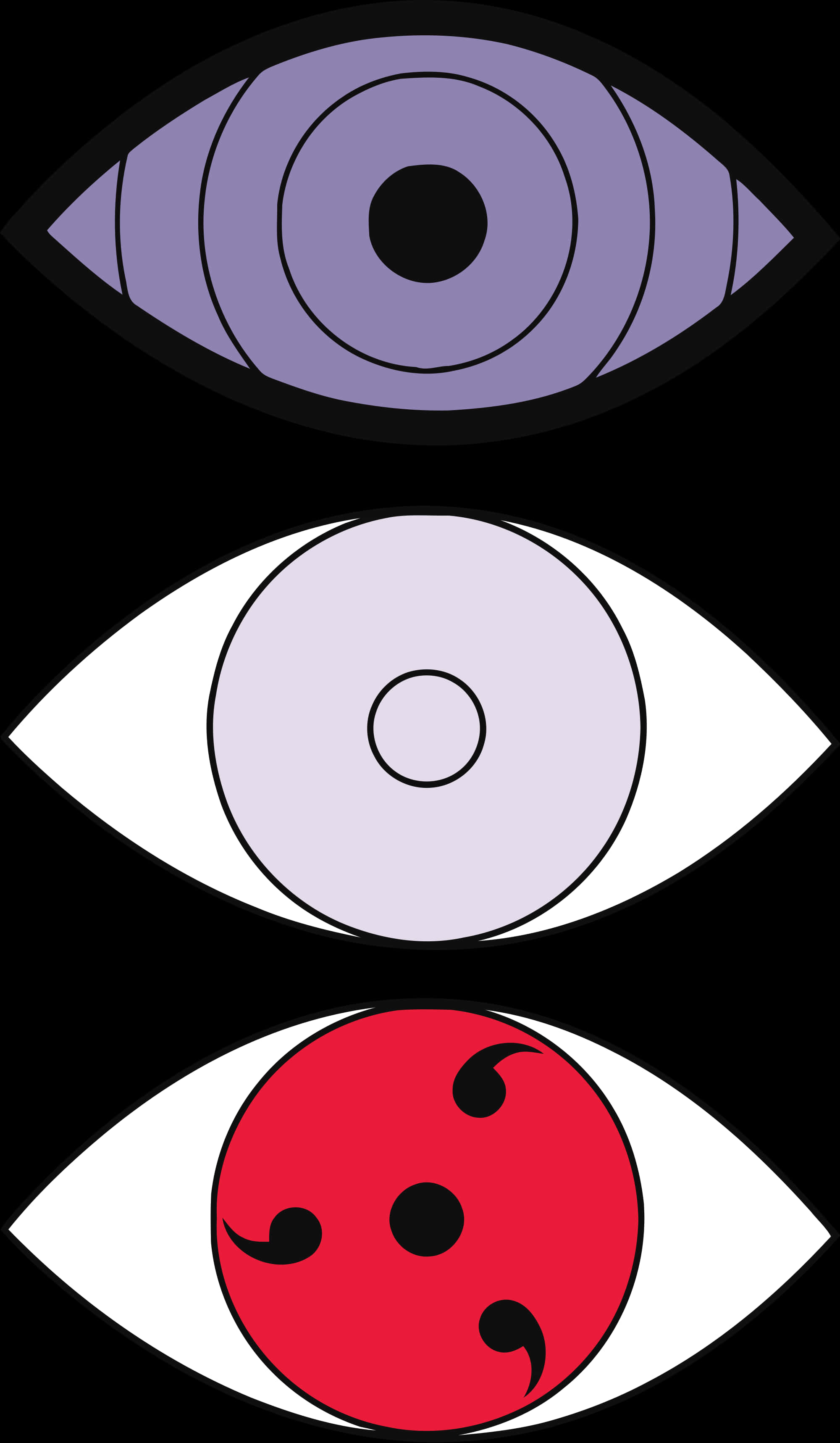Naruto-øyne Rinnegan Sharingan Byakugan Bakgrunner