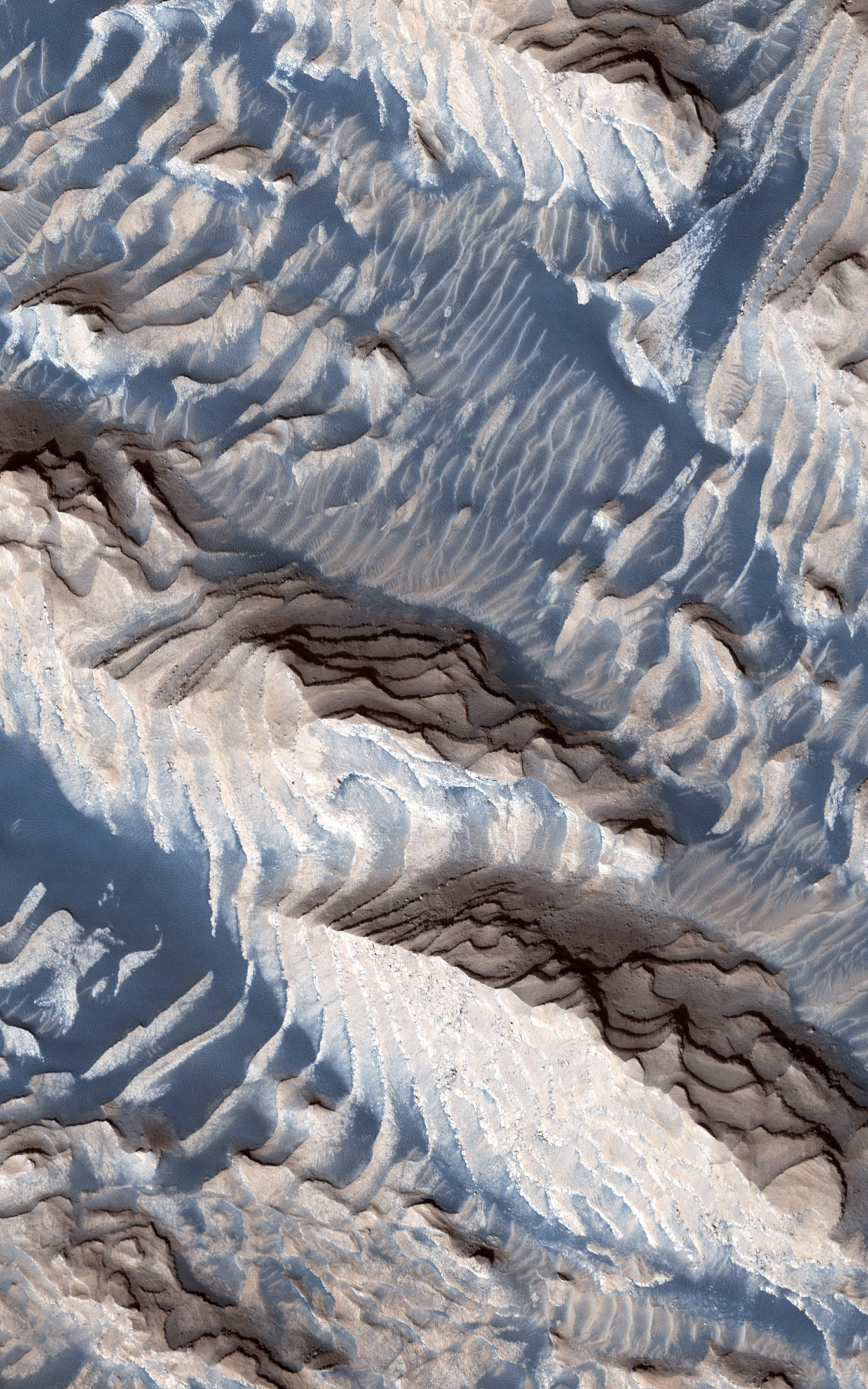 NASA iPhone Mars-fjell Bakgrunner