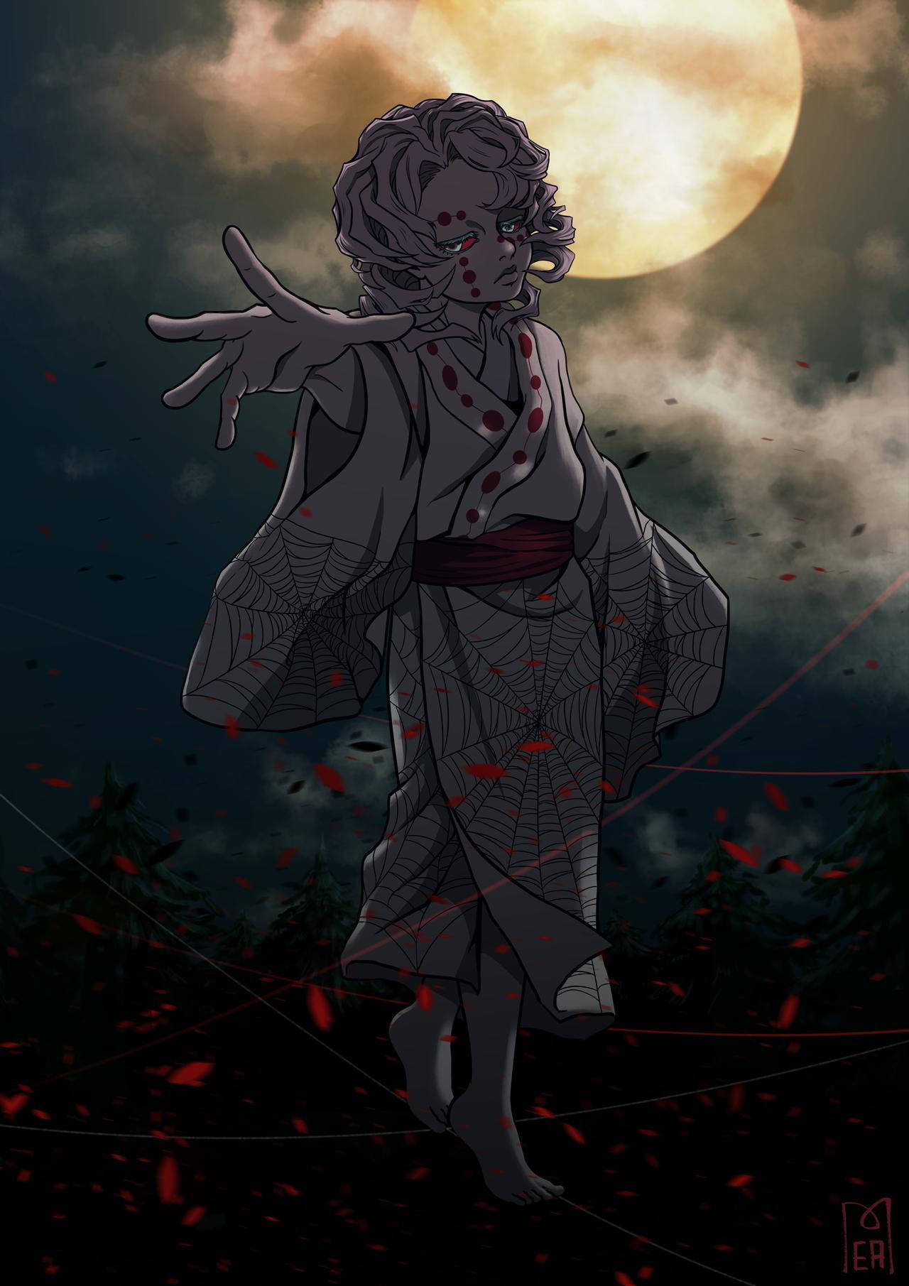 Natt med Rui Demon Slayer Bakgrunner