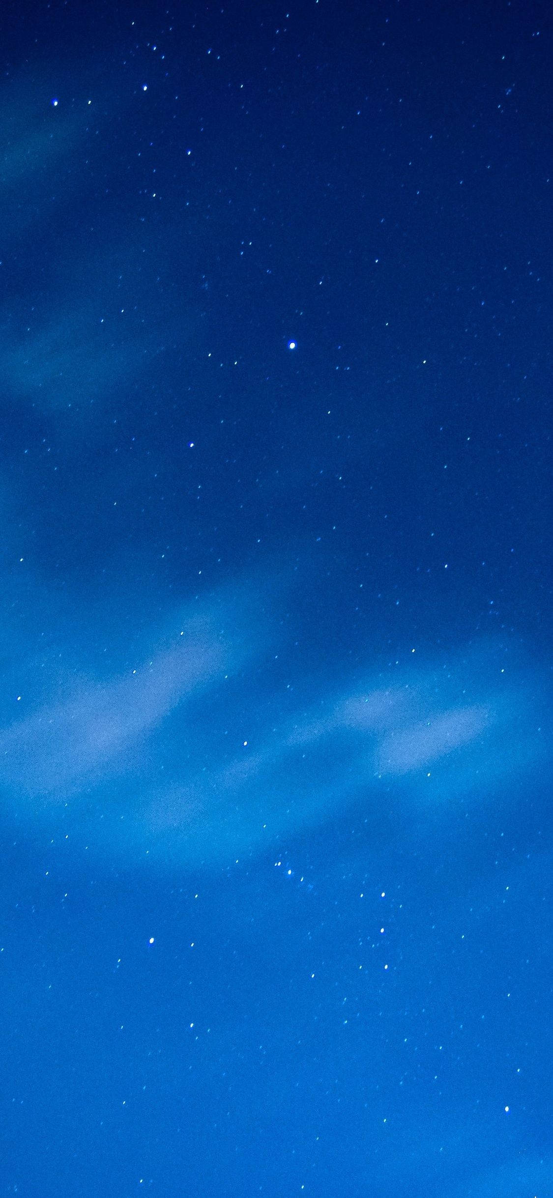 Nattehimmel Blå iPhone Bakgrunner