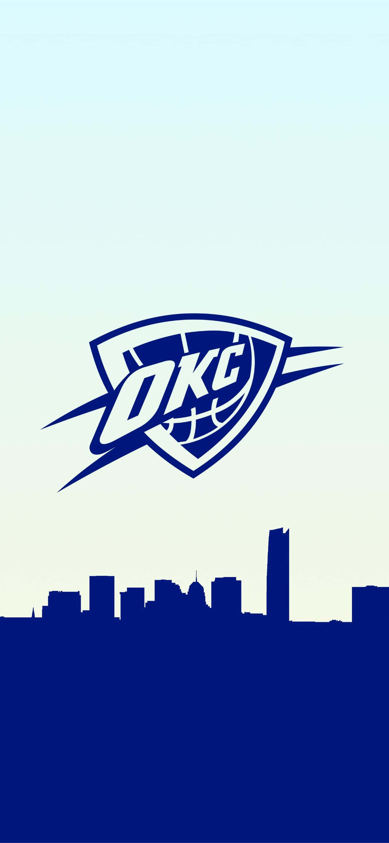 NBA-basketlaget Oklahoma City Thunders logo Bakgrunner