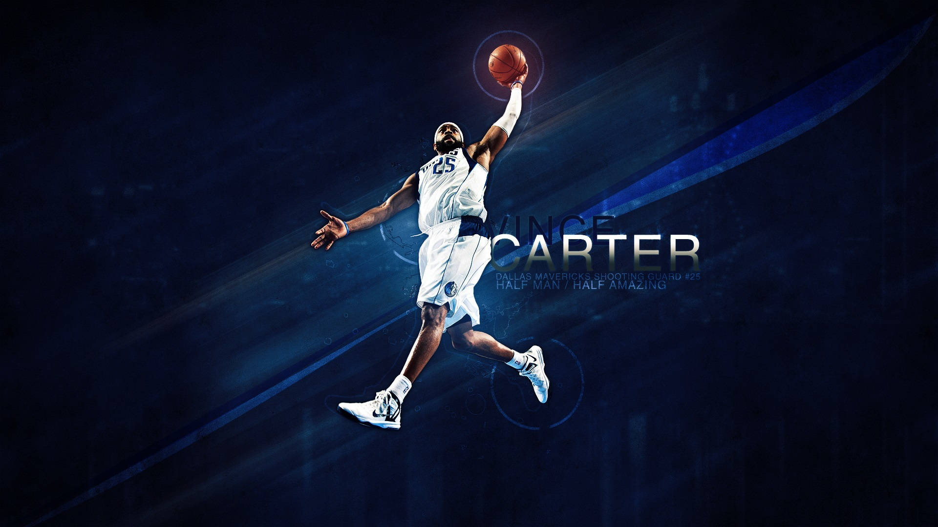 Sportsbilde Vince Carter Basketball Dallas Mavericks NBA HD-bakgrunn | Bakgrunnsbilde
