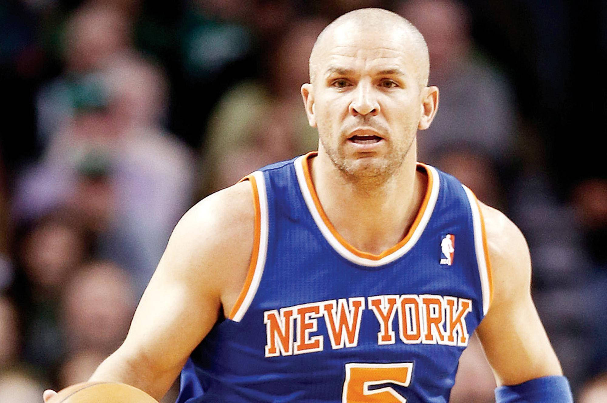 NBA-spiller Jason Kidd med sjokkert blikk Bakgrunner