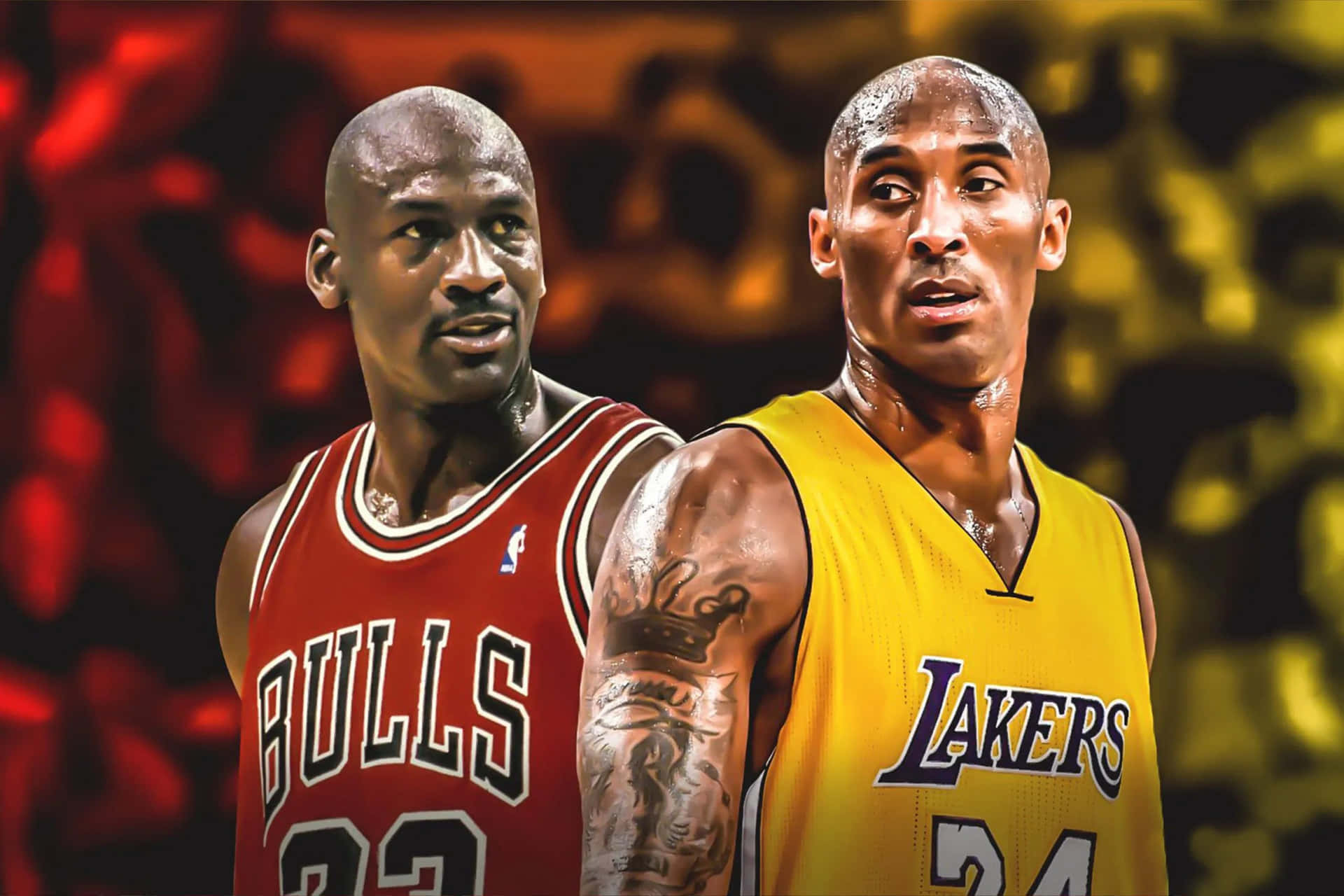 Kobe Bryant og Michael Jordan [bakgrunnsbilde]