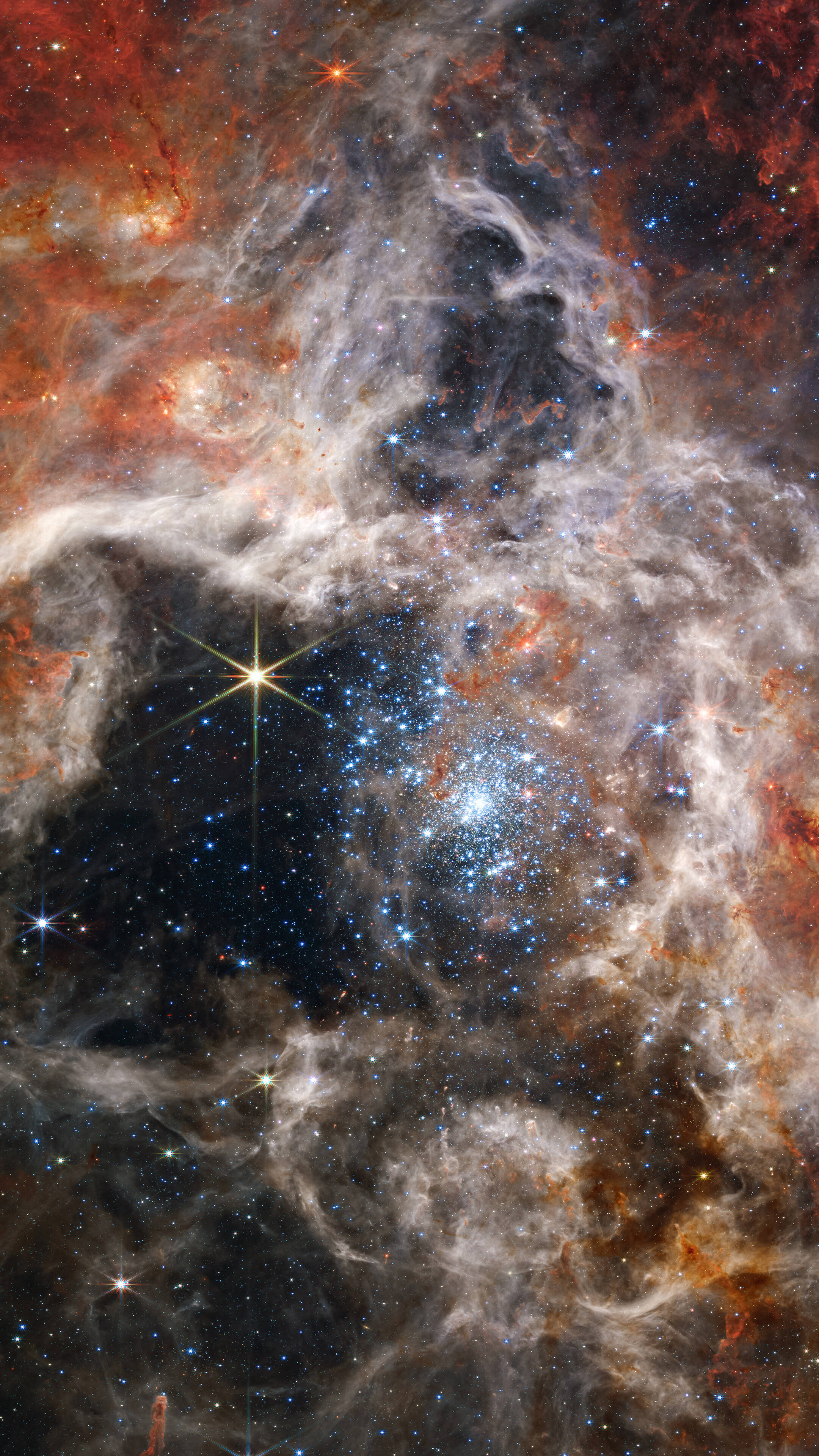 Nebulatåker i verdensrommet 4K-telefon Bakgrunner
