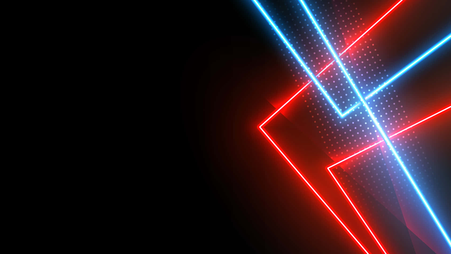 Neon blå røde linjer bakgrunn Bakgrunner