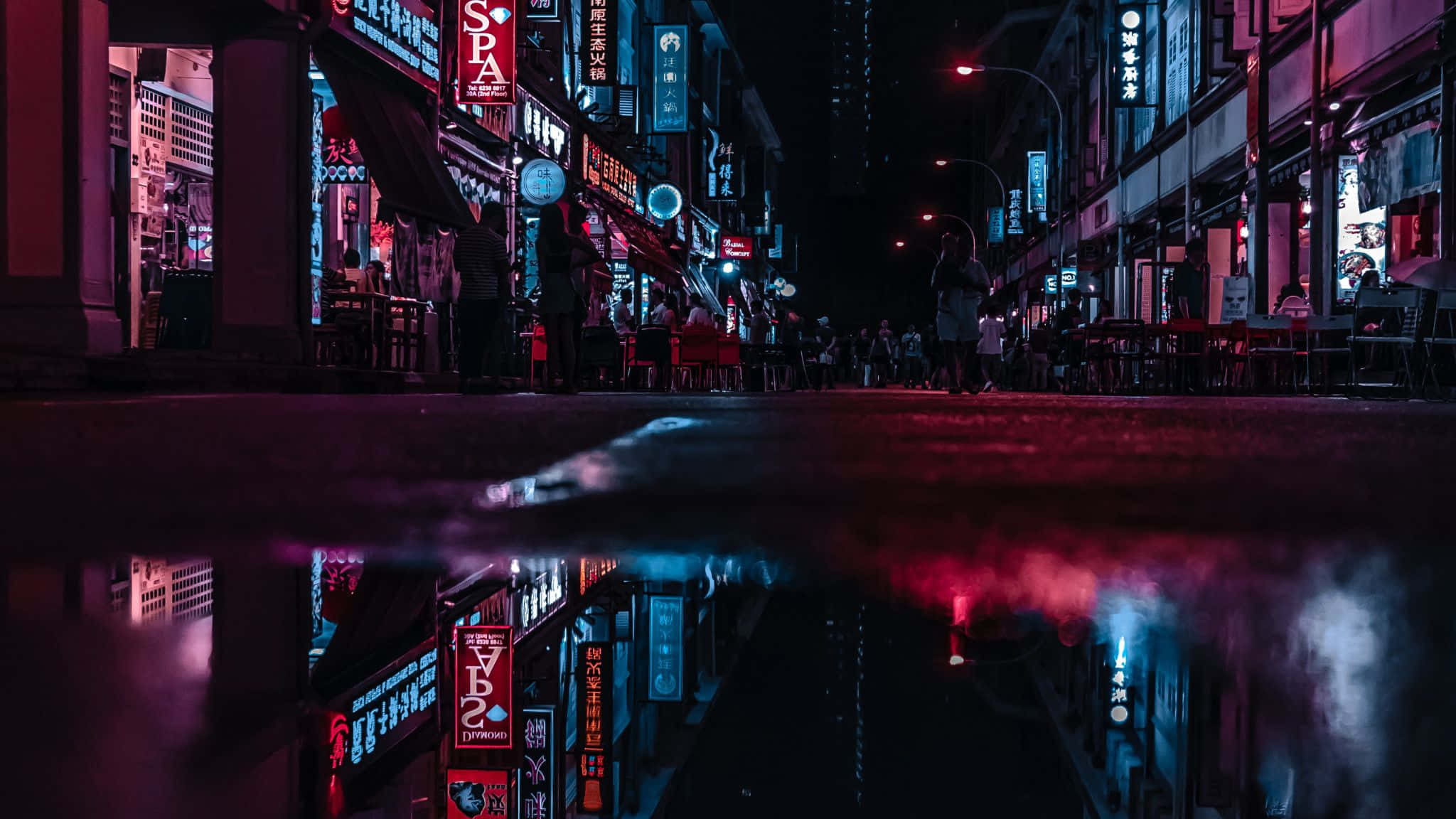 Neon City-bakgrunn Bakgrunner