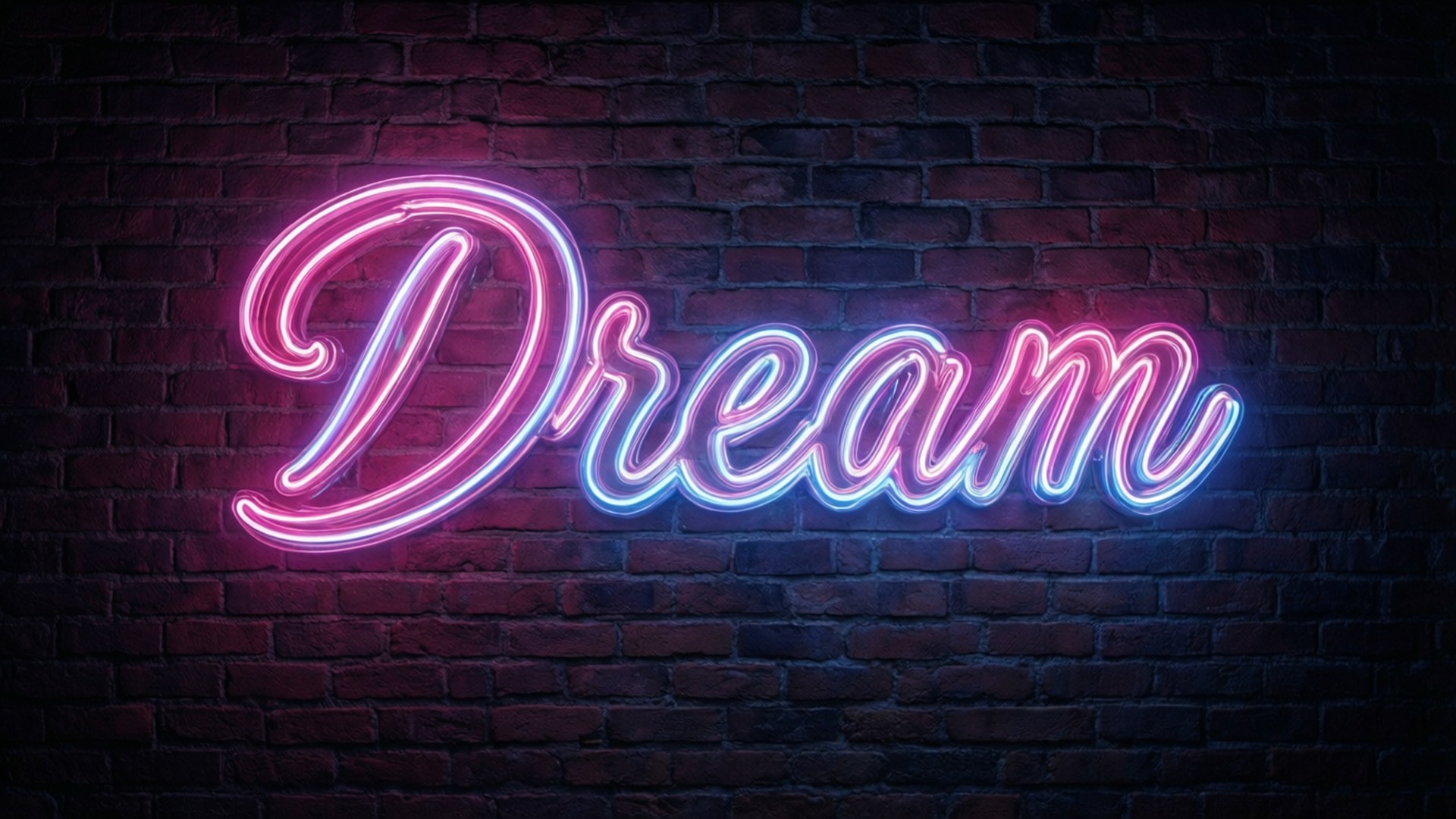 Neon Dream Skilt Bakgrunner