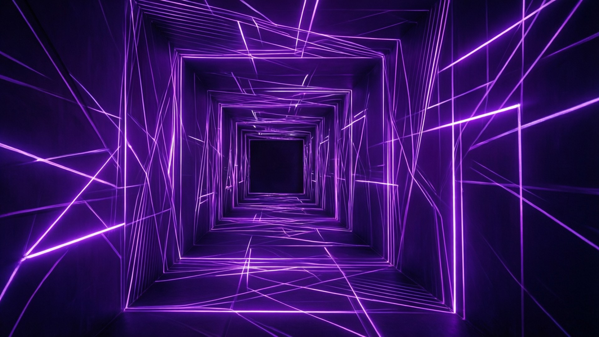 Neon geometrisk tunnel Bakgrunner