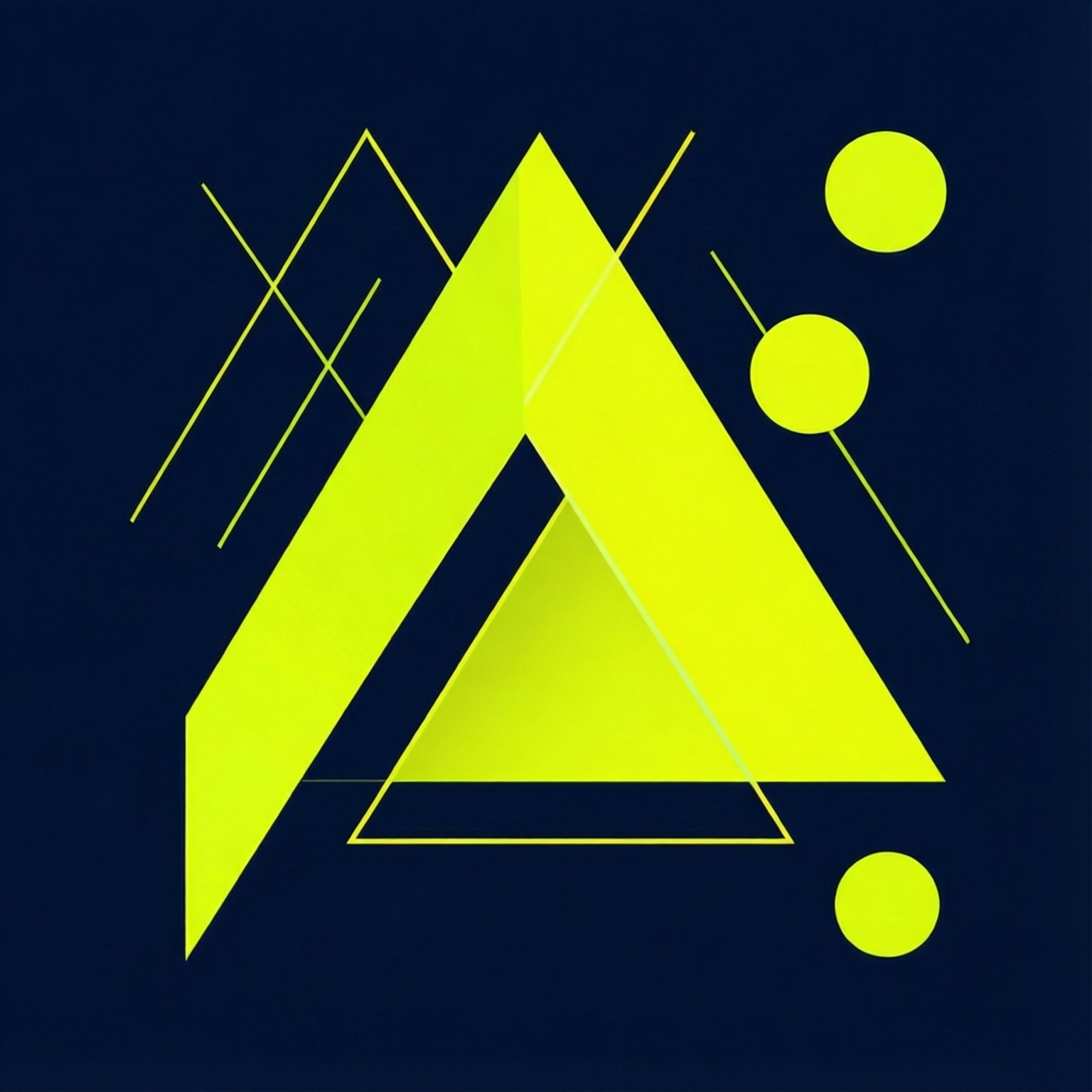 Neon gul geometrisk abstraksjon Bakgrunner