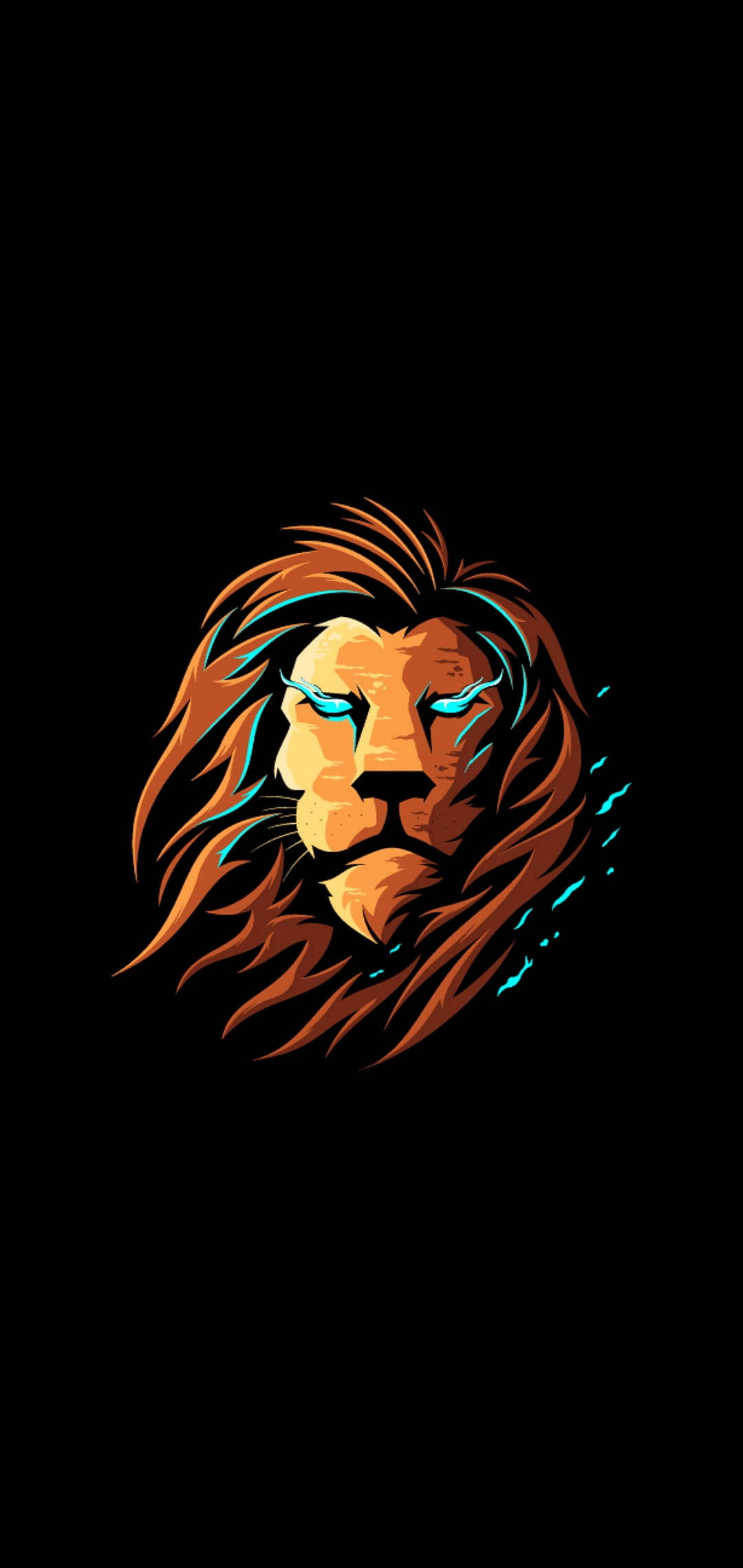 Neon Lion Gaming Logo HD Bakgrunner