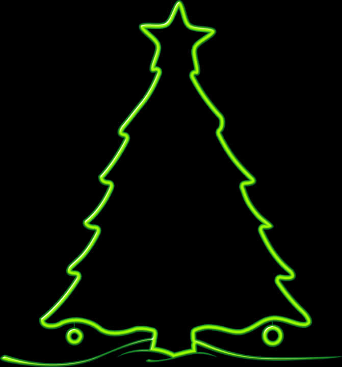 Neon-omriss juletre Bakgrunner