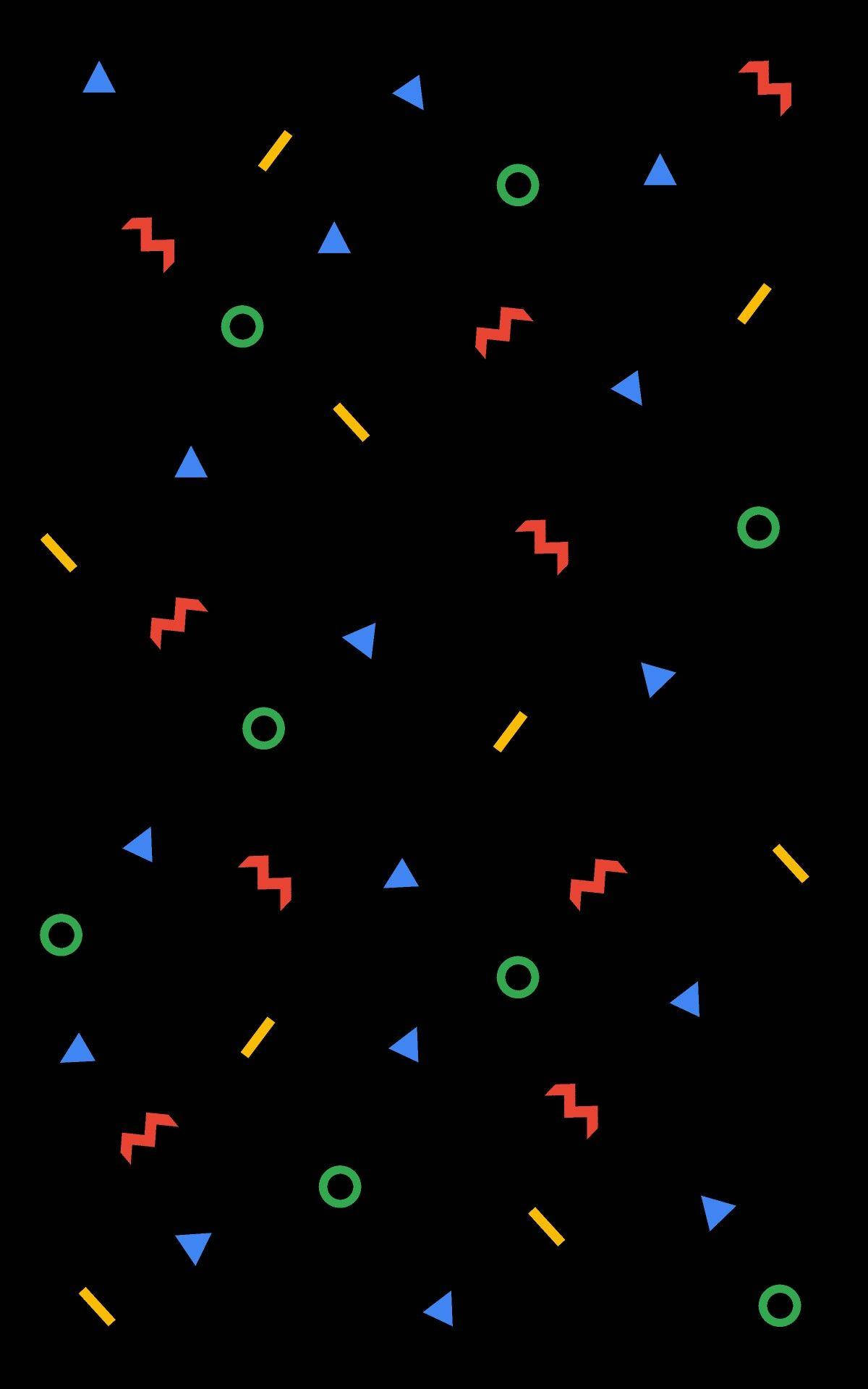 Neon Shape Pattern Bakgrunner