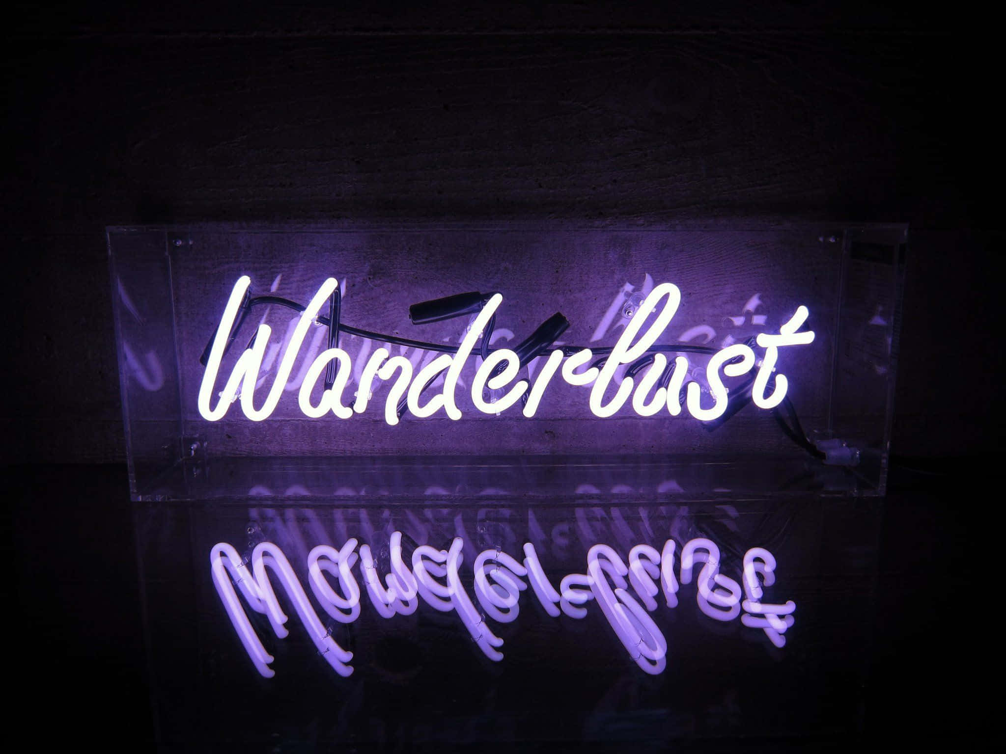 Neon Sitat Lilla Vandrelyst Bakgrunner