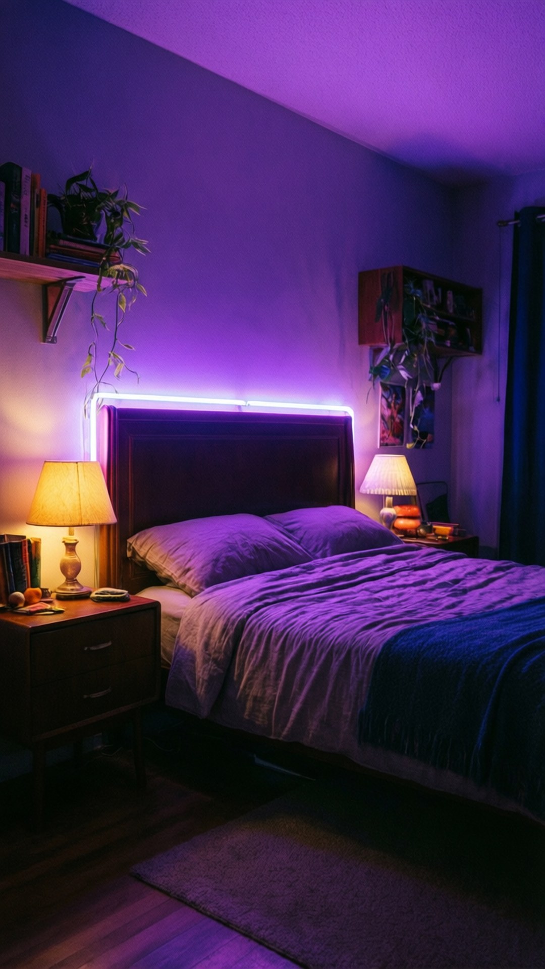 Neon Soverom Bakgrunner