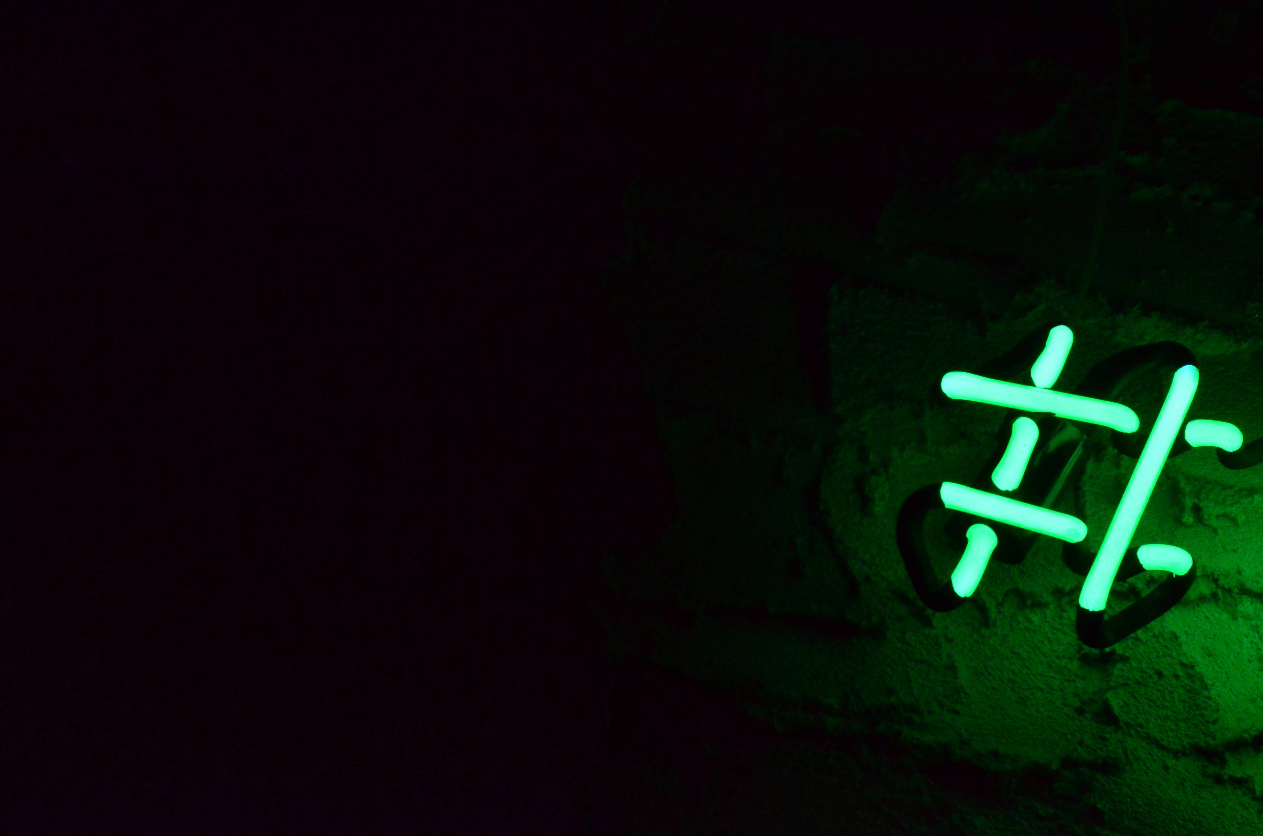 Neongrønn hashtag Bakgrunner