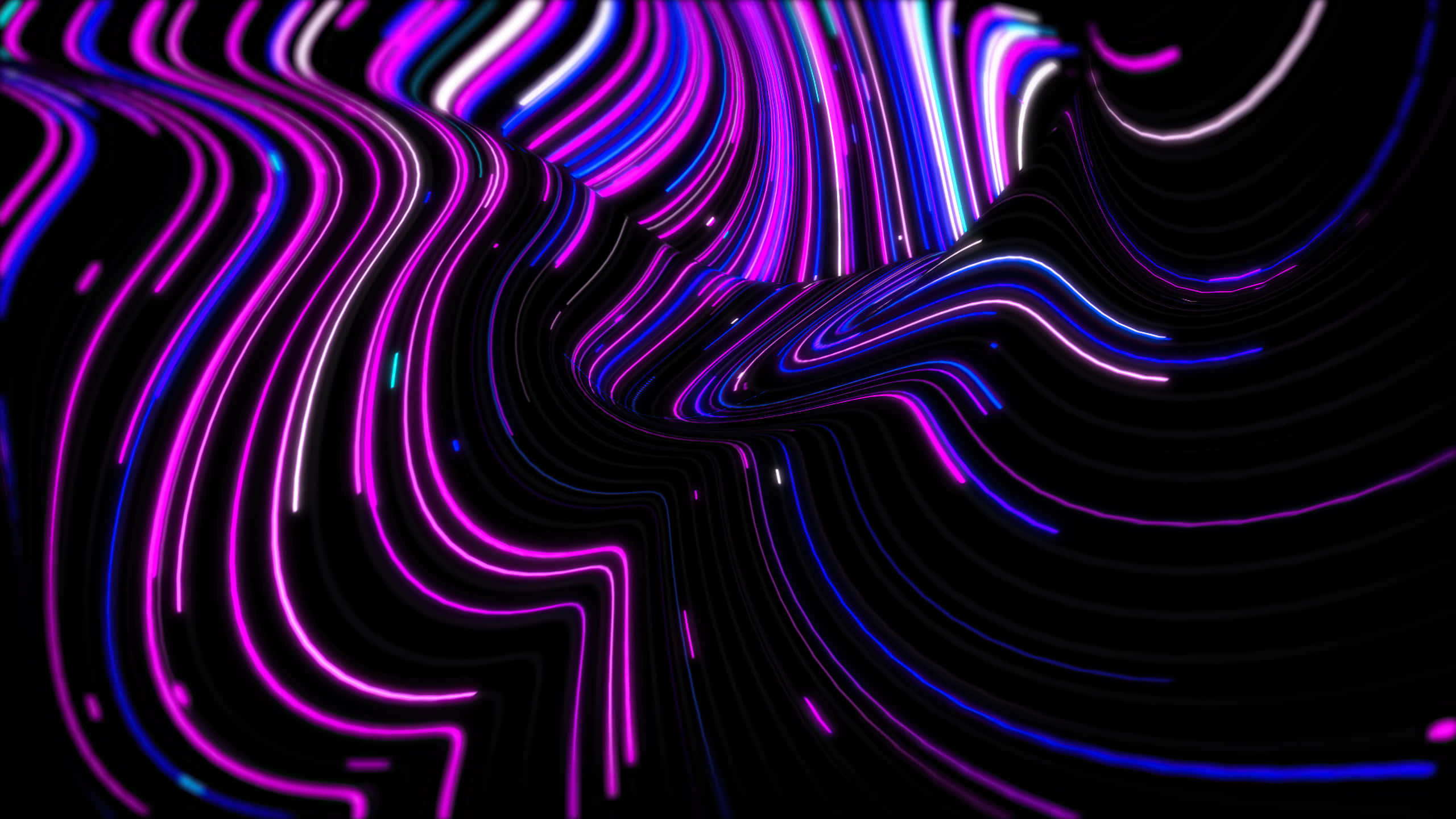 Neonlilla abstrakte linjer 1440p AMOLED-bakgrunn Bakgrunner